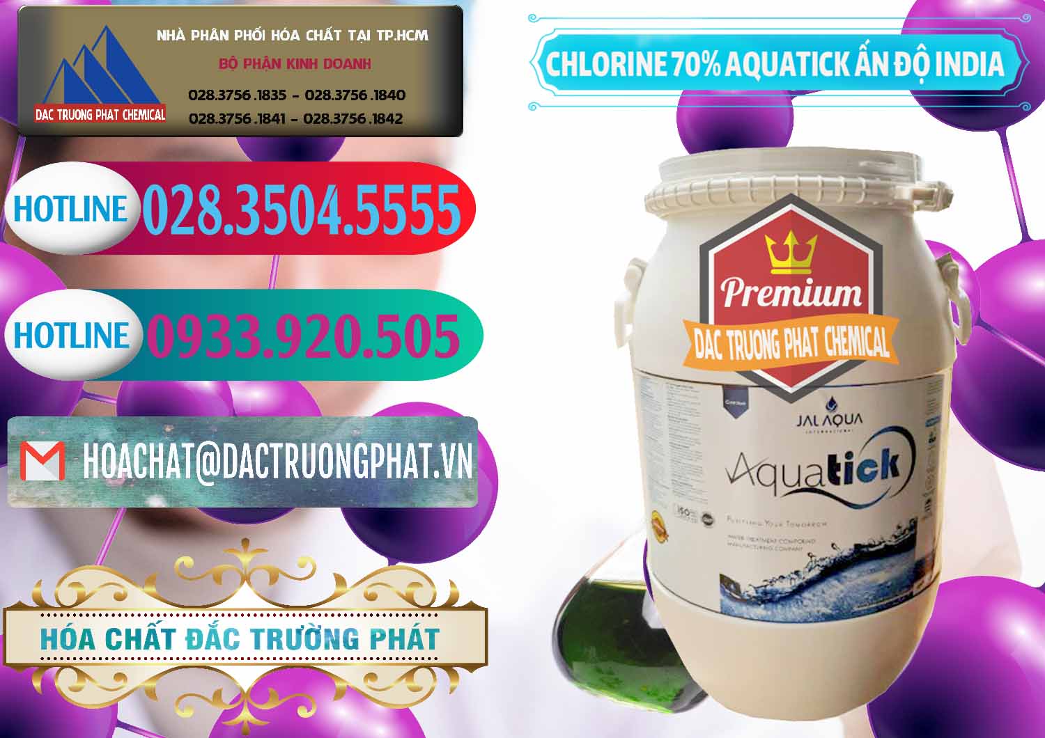 Nơi bán & cung cấp Chlorine – Clorin 70% Aquatick Jal Aqua Ấn Độ India - 0215 - Công ty chuyên nhập khẩu _ cung cấp hóa chất tại TP.HCM - truongphat.vn