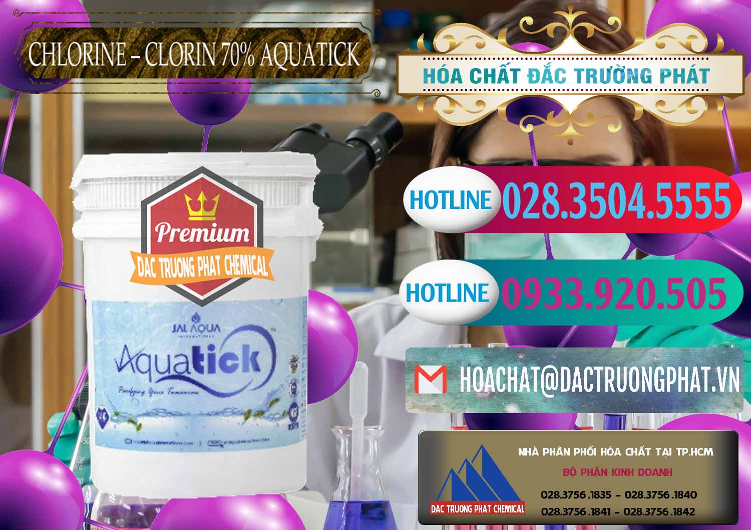 Cty chuyên phân phối và bán Chlorine – Clorin 70% Aquatick Thùng Cao Jal Aqua Ấn Độ India - 0237 - Chuyên kinh doanh - phân phối hóa chất tại TP.HCM - truongphat.vn