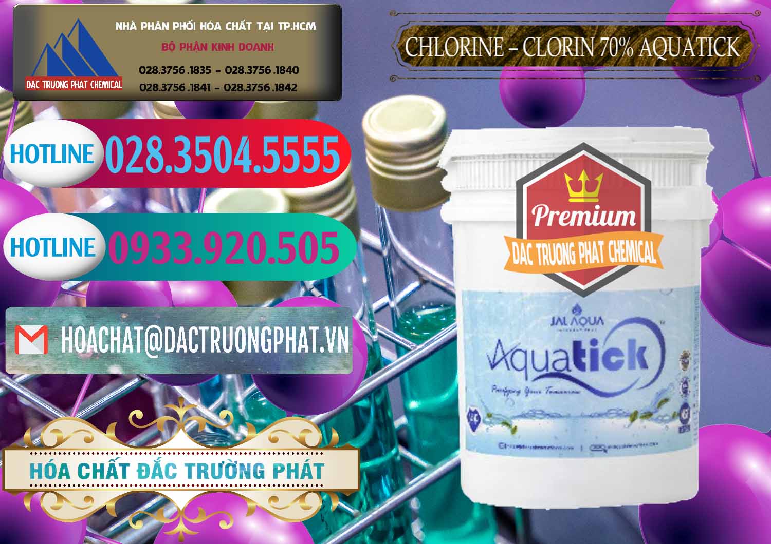 Đơn vị phân phối ( bán ) Chlorine – Clorin 70% Aquatick Thùng Cao Jal Aqua Ấn Độ India - 0237 - Công ty chuyên phân phối ( bán ) hóa chất tại TP.HCM - truongphat.vn