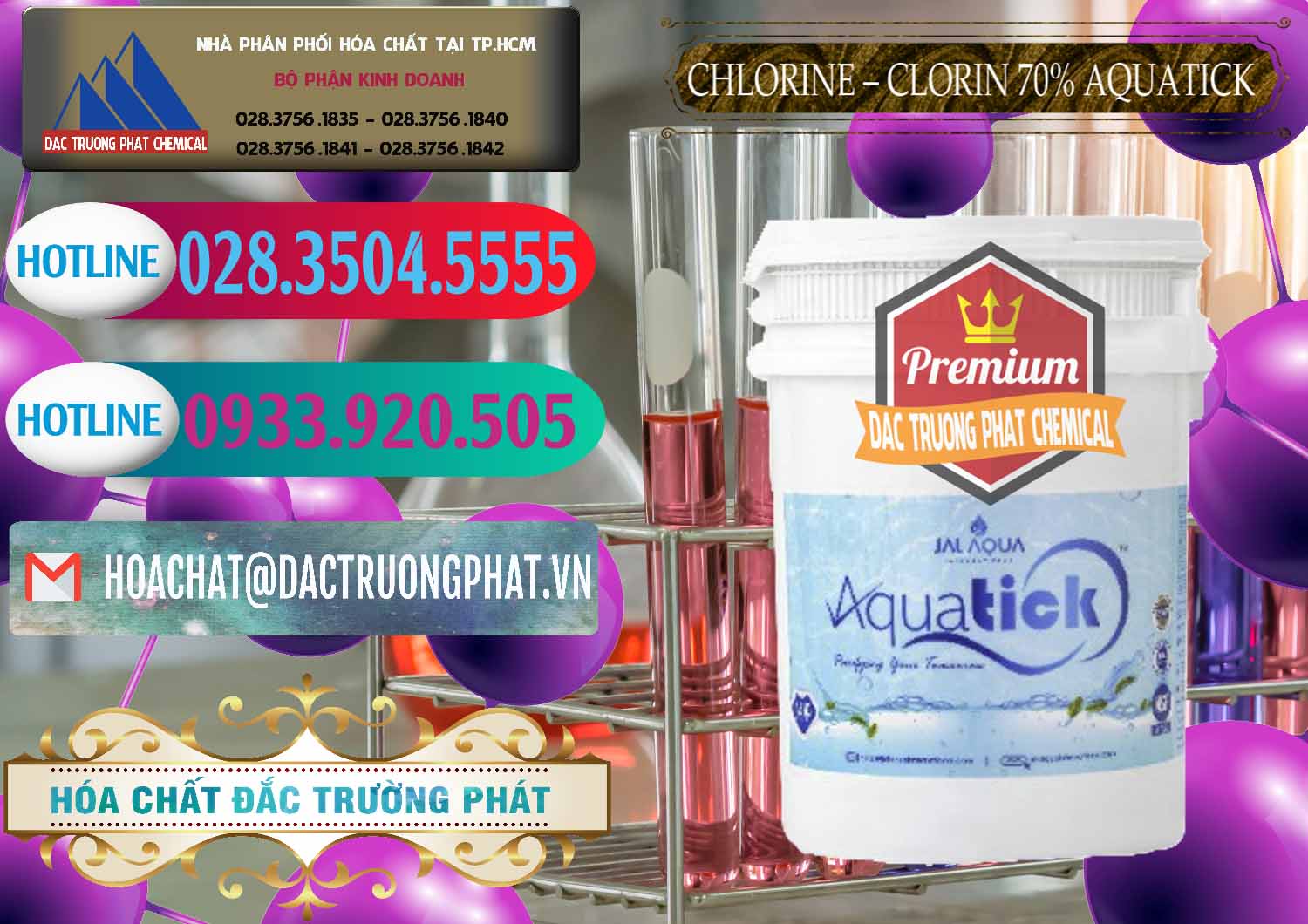Công ty nhập khẩu & bán Chlorine – Clorin 70% Aquatick Thùng Cao Jal Aqua Ấn Độ India - 0237 - Bán ( phân phối ) hóa chất tại TP.HCM - truongphat.vn