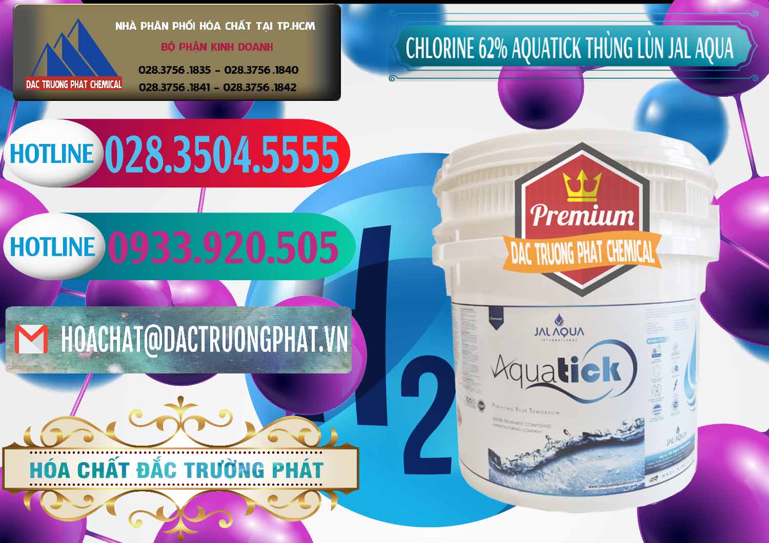 Đơn vị bán ( phân phối ) Chlorine – Clorin 62% Aquatick Thùng Lùn Jal Aqua Ấn Độ India - 0238 - Cty chuyên kinh doanh - phân phối hóa chất tại TP.HCM - truongphat.vn