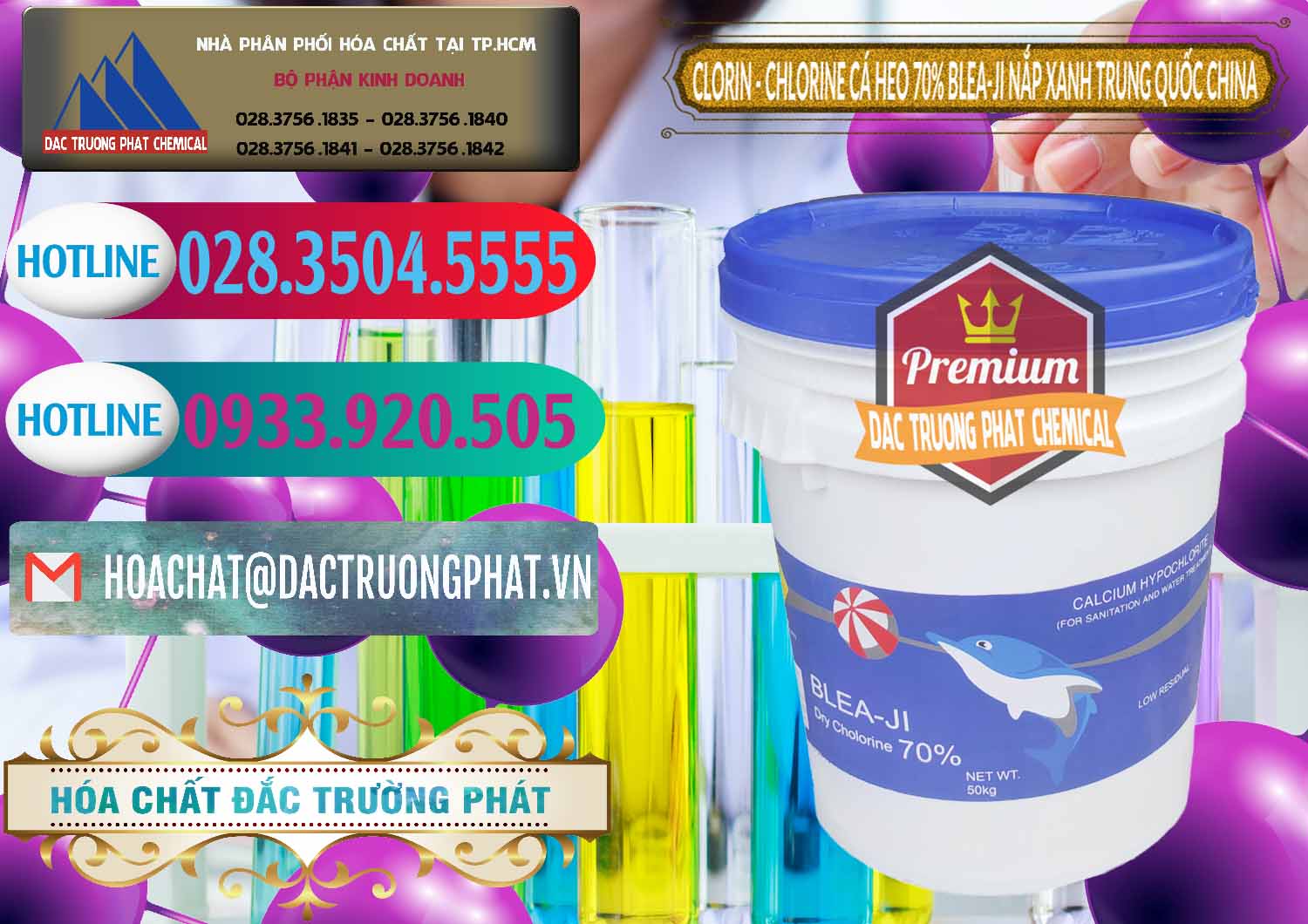 Đơn vị cung ứng & bán Clorin - Chlorine Cá Heo 70% Cá Heo Blea-Ji Thùng Tròn Nắp Xanh Trung Quốc China - 0208 - Cty phân phối ( kinh doanh ) hóa chất tại TP.HCM - truongphat.vn