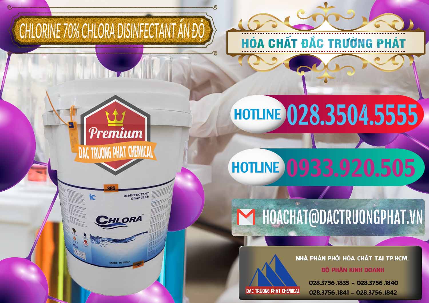 Đơn vị phân phối _ bán Chlorine – Clorin 70% Chlora Disinfectant Ấn Độ India - 0213 - Cung cấp _ phân phối hóa chất tại TP.HCM - truongphat.vn