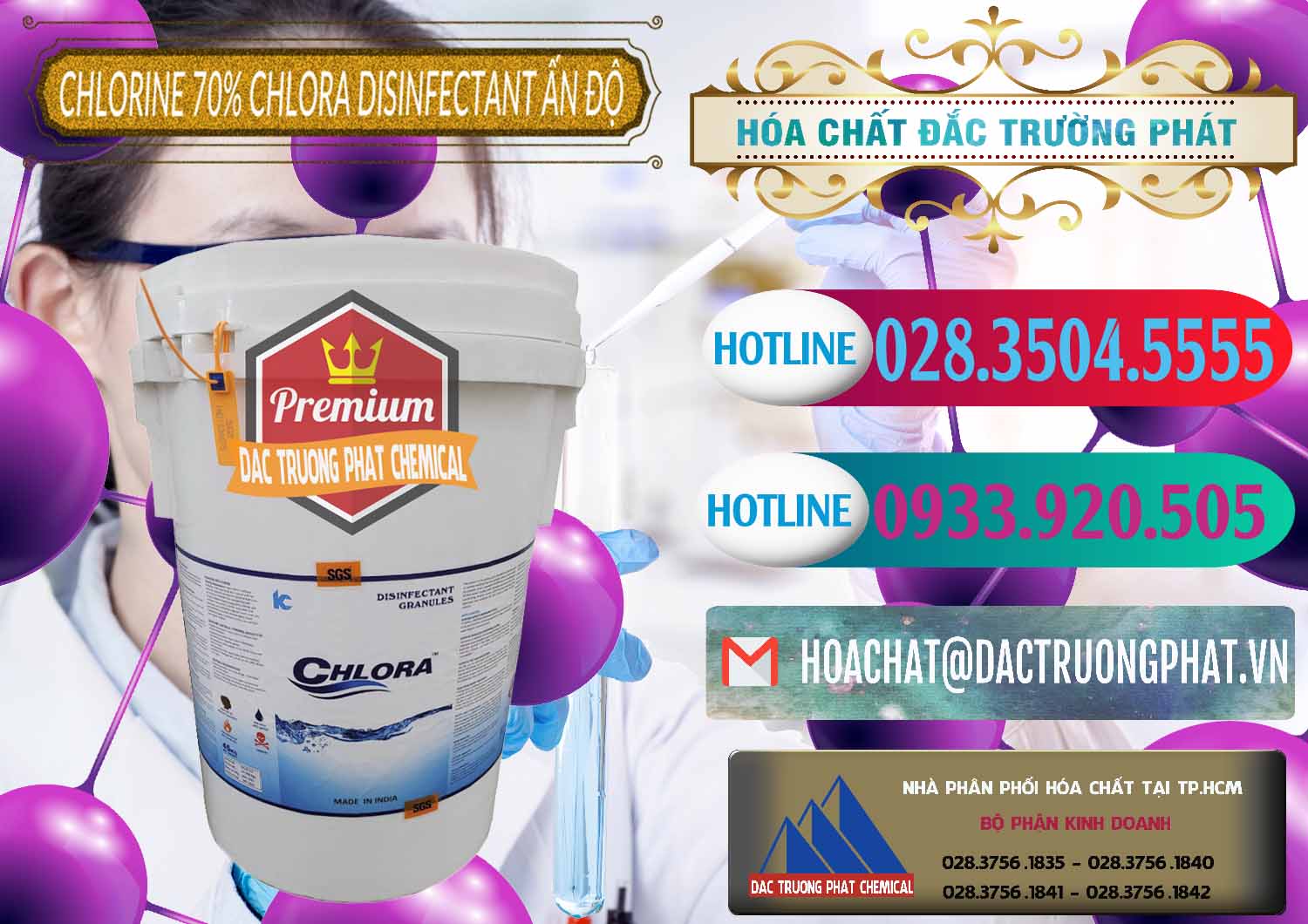 Đơn vị chuyên kinh doanh & bán Chlorine – Clorin 70% Chlora Disinfectant Ấn Độ India - 0213 - Đơn vị cung cấp ( phân phối ) hóa chất tại TP.HCM - truongphat.vn