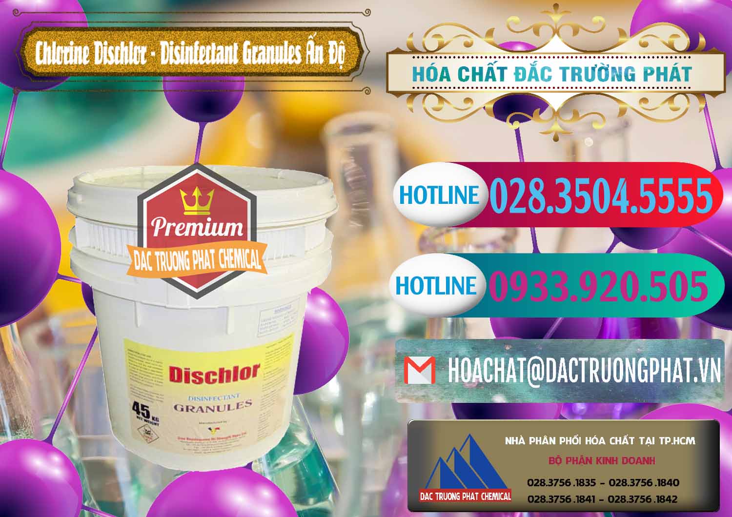 Bán ( cung ứng ) Chlorine – Clorin 70% Dischlor - Disinfectant Granules Ấn Độ India - 0248 - Nơi cung cấp và phân phối hóa chất tại TP.HCM - truongphat.vn