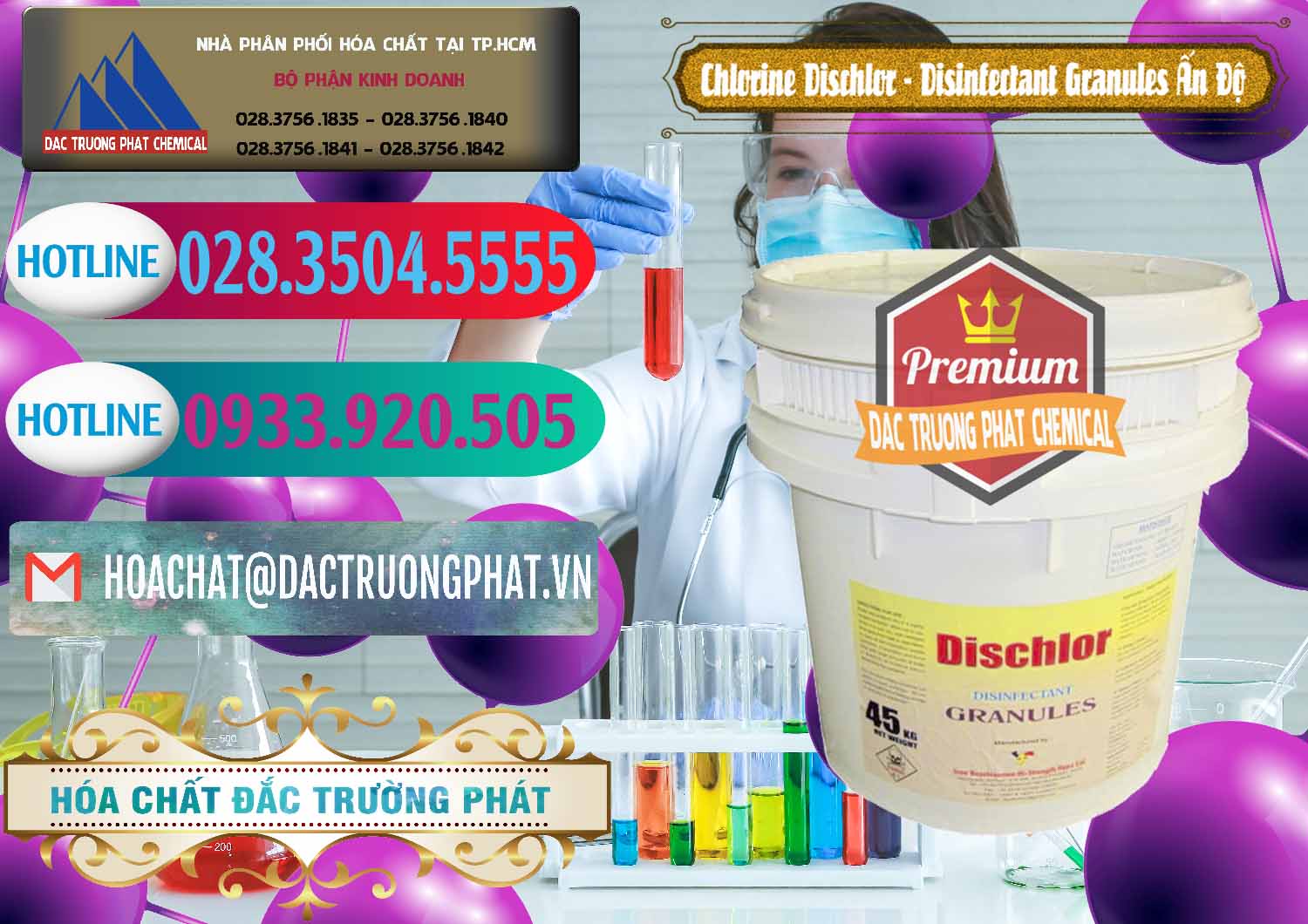 Đơn vị kinh doanh ( bán ) Chlorine – Clorin 70% Dischlor - Disinfectant Granules Ấn Độ India - 0248 - Phân phối - kinh doanh hóa chất tại TP.HCM - truongphat.vn