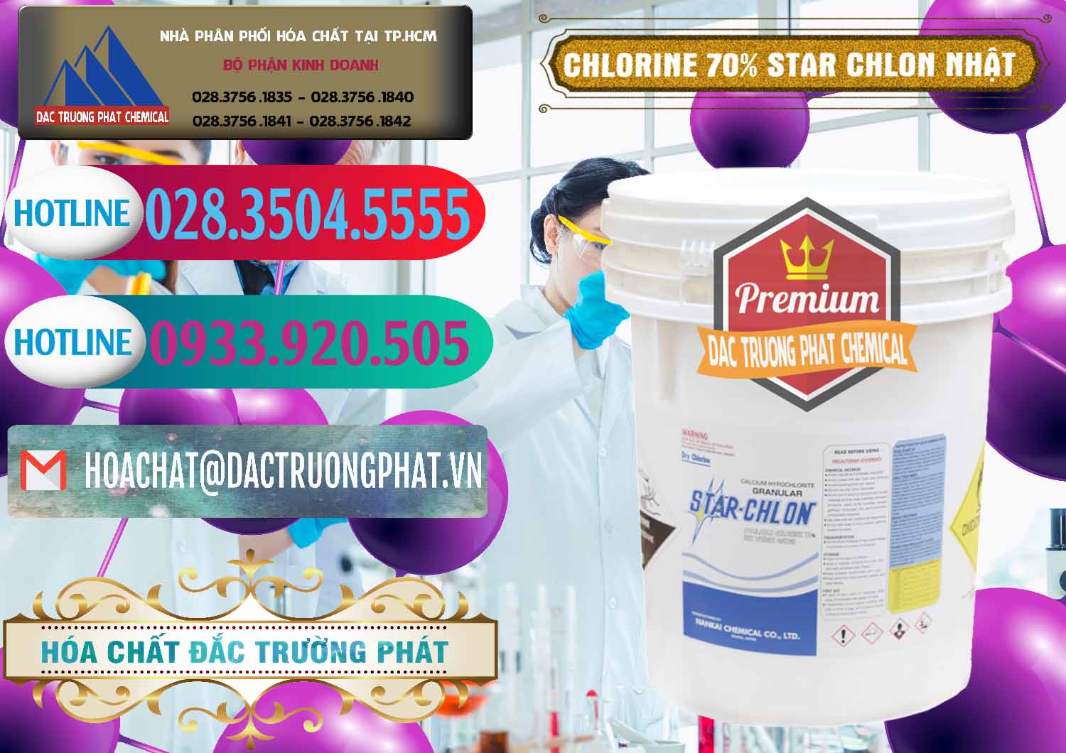 Chuyên phân phối - bán Clorin – Chlorine 70% Star Chlon Nhật Bản Japan - 0243 - Đơn vị cung ứng - phân phối hóa chất tại TP.HCM - truongphat.vn