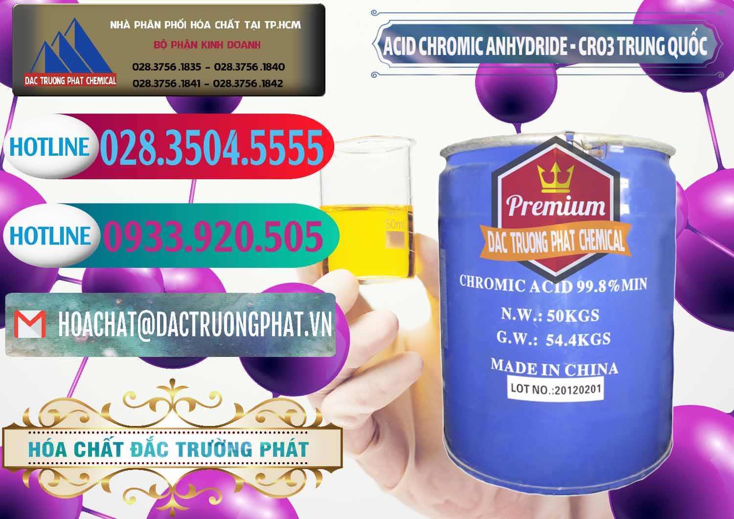 Nơi kinh doanh & bán Acid Chromic Anhydride - Cromic CRO3 Trung Quốc China - 0007 - Cty nhập khẩu & cung cấp hóa chất tại TP.HCM - truongphat.vn