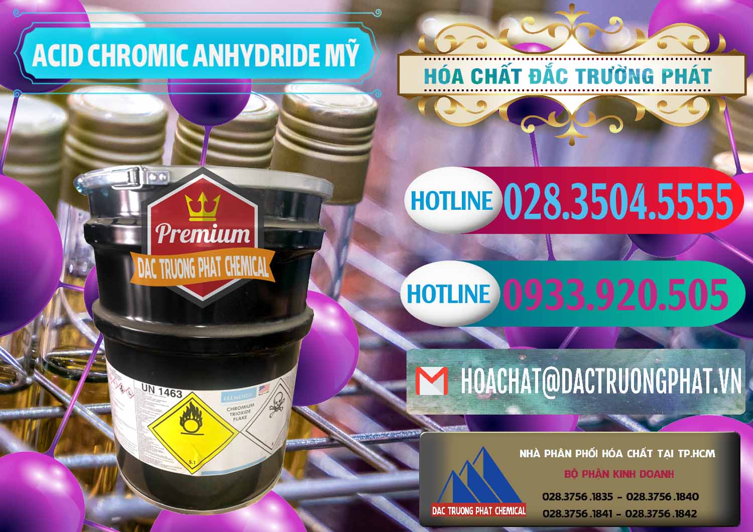 Đơn vị chuyên bán - cung ứng Acid Chromic Anhydride - Cromic CRO3 USA Mỹ - 0364 - Nhập khẩu _ cung cấp hóa chất tại TP.HCM - truongphat.vn