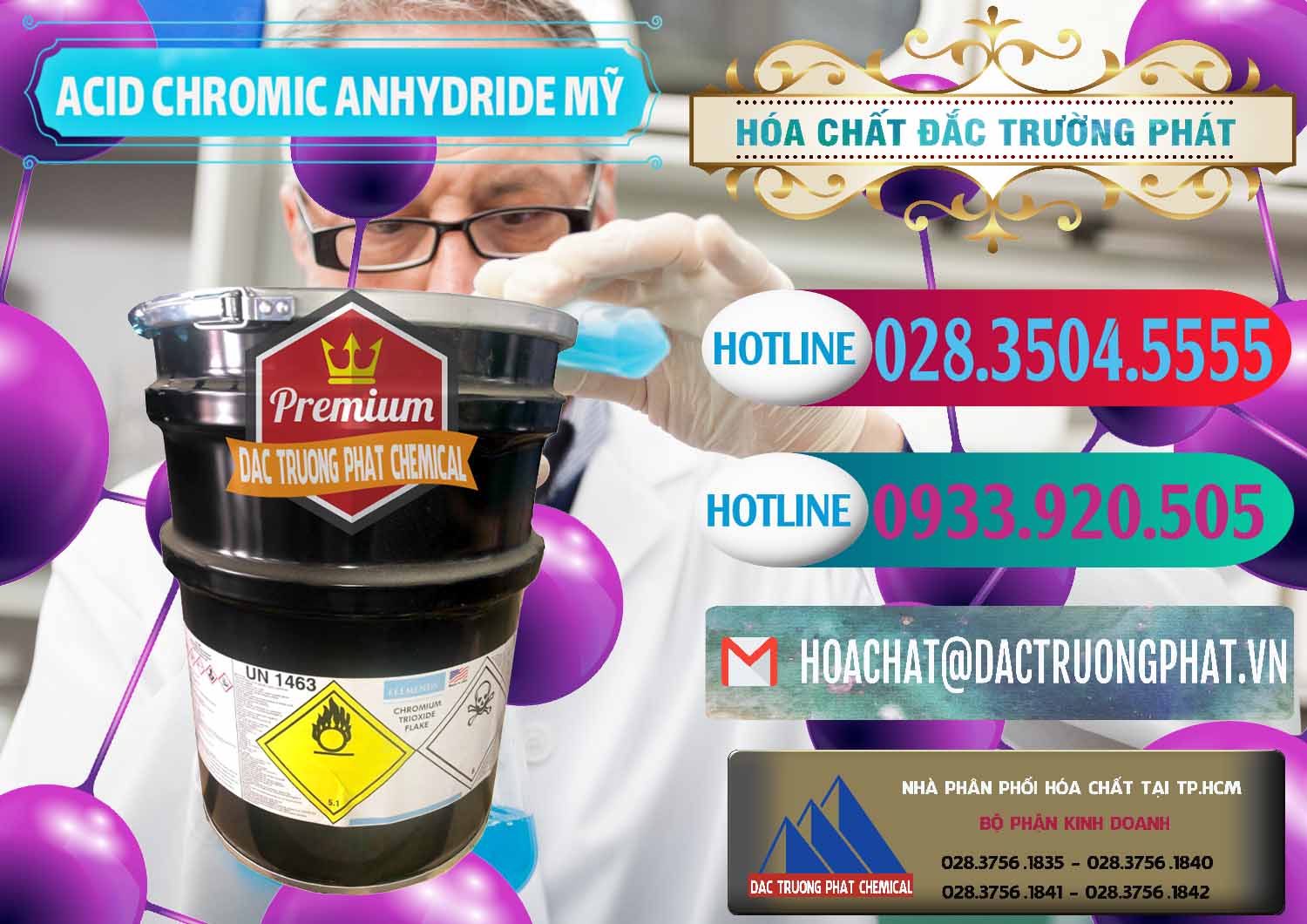 Đơn vị chuyên bán - cung ứng Acid Chromic Anhydride - Cromic CRO3 USA Mỹ - 0364 - Đơn vị cung cấp & nhập khẩu hóa chất tại TP.HCM - truongphat.vn
