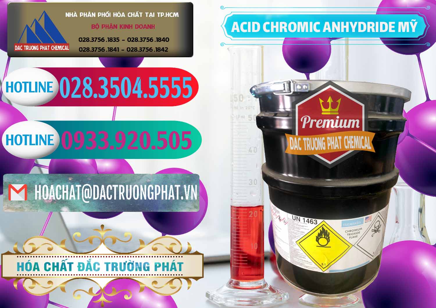 Nơi chuyên cung ứng - bán Acid Chromic Anhydride - Cromic CRO3 USA Mỹ - 0364 - Nơi chuyên kinh doanh - cung cấp hóa chất tại TP.HCM - truongphat.vn