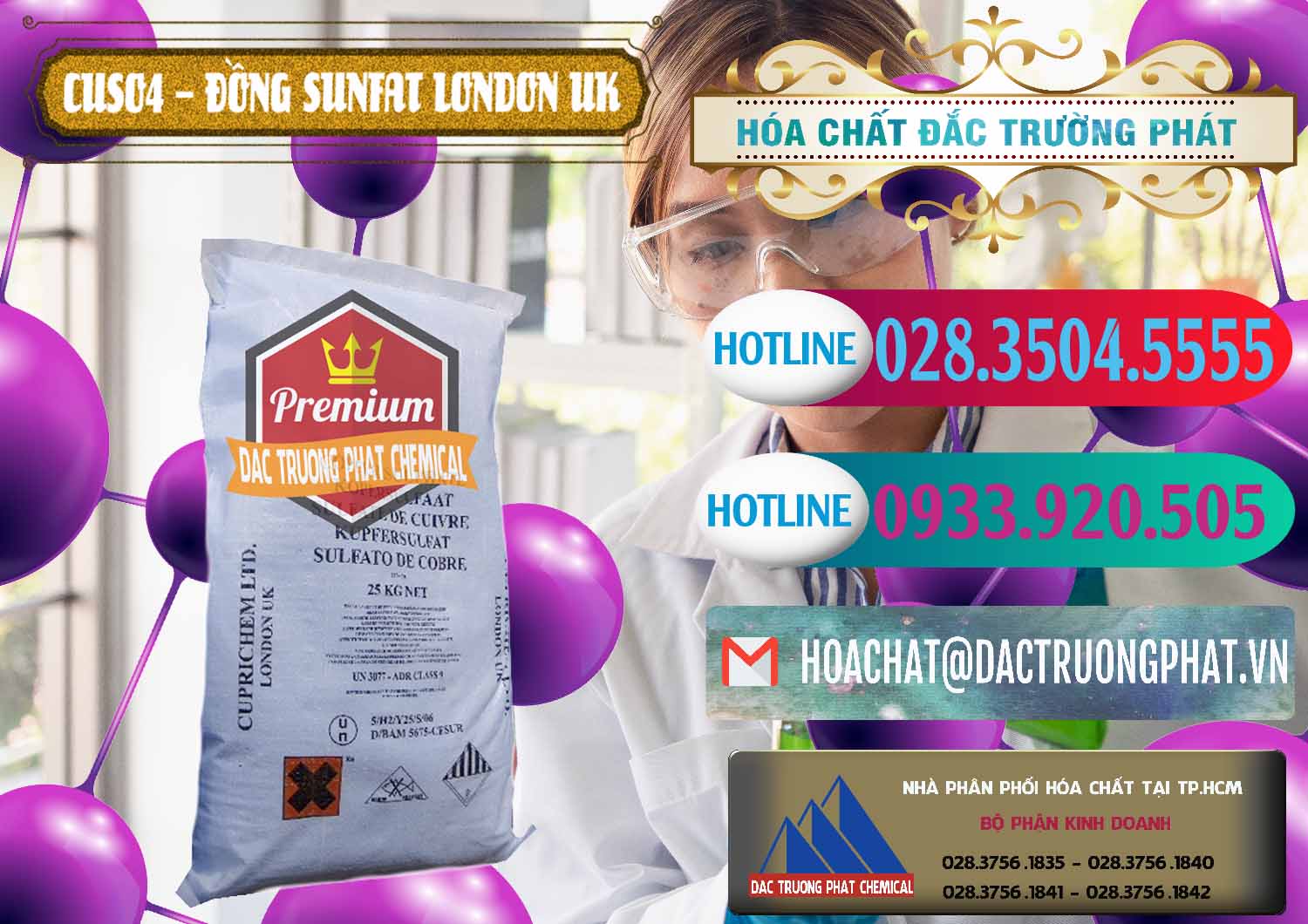 Đơn vị chuyên cung ứng _ bán CuSO4 – Đồng Sunfat Anh Uk Kingdoms - 0478 - Phân phối và cung ứng hóa chất tại TP.HCM - truongphat.vn