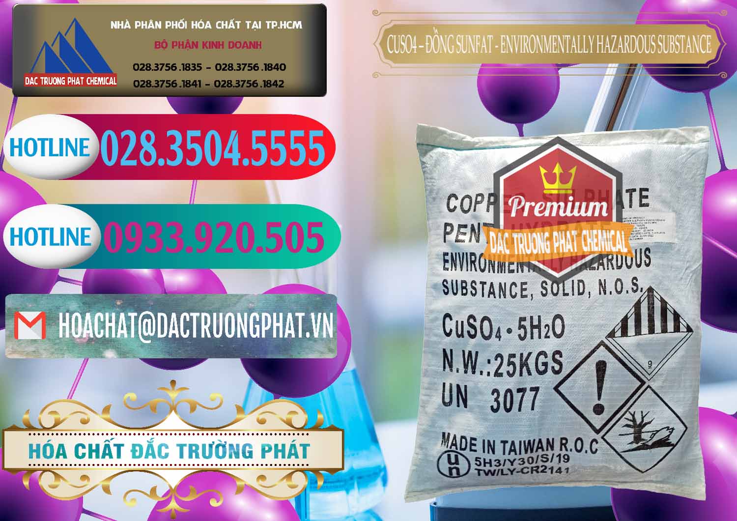 Công ty chuyên cung cấp _ bán CuSO4 – Đồng Sunfat Đài Loan Taiwan - 0059 - Cty cung cấp và phân phối hóa chất tại TP.HCM - truongphat.vn