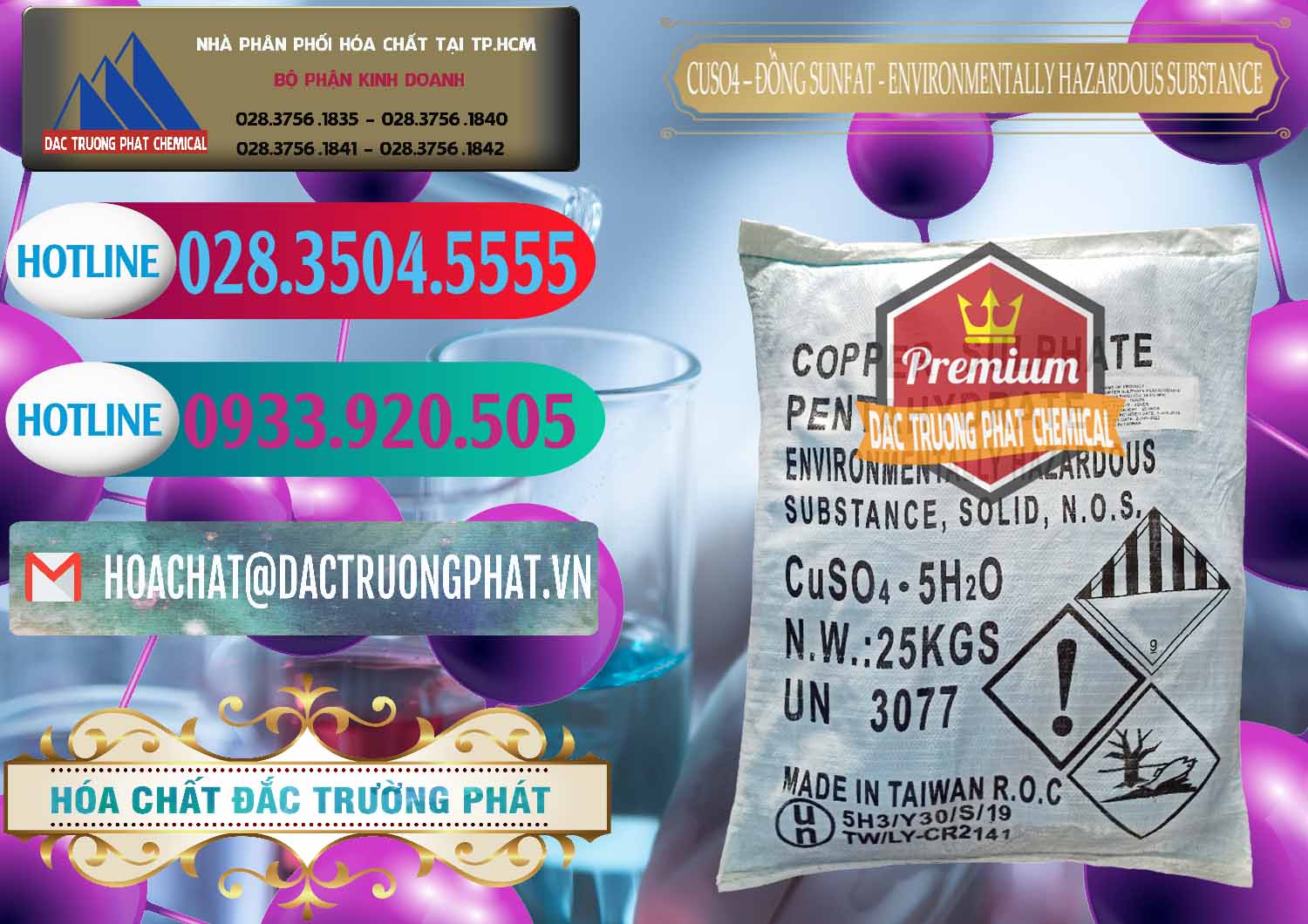 Nơi chuyên kinh doanh ( bán ) CuSO4 – Đồng Sunfat Đài Loan Taiwan - 0059 - Phân phối - bán hóa chất tại TP.HCM - truongphat.vn