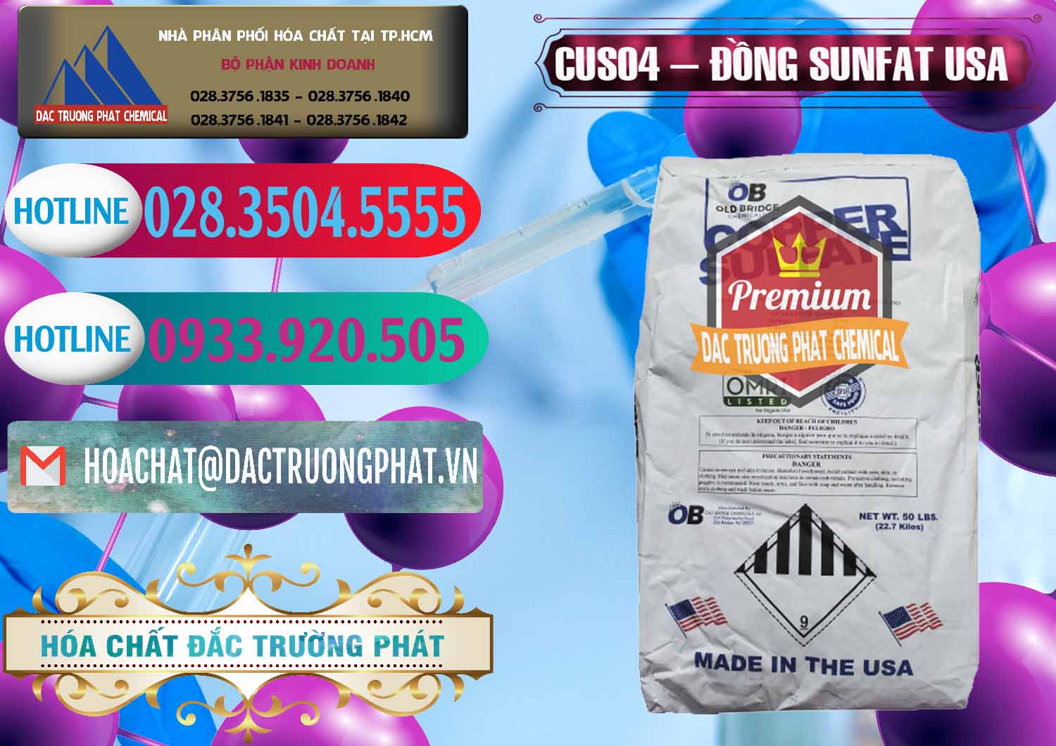 Cty chuyên cung cấp & bán CuSO4 – Đồng Sunfat Mỹ USA - 0479 - Chuyên cung cấp - bán hóa chất tại TP.HCM - truongphat.vn