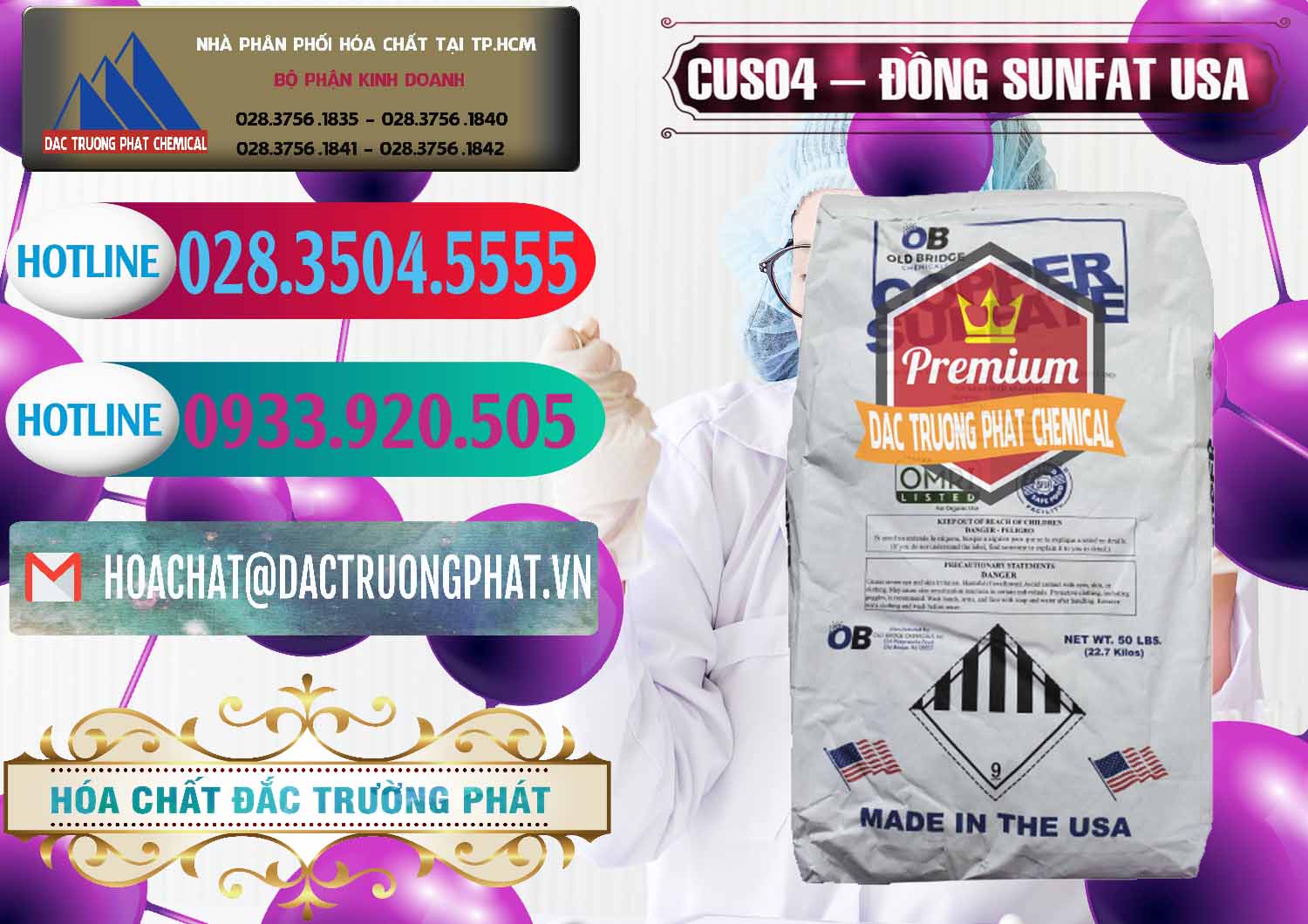 Kinh doanh & bán CuSO4 – Đồng Sunfat Mỹ USA - 0479 - Nơi bán và cung cấp hóa chất tại TP.HCM - truongphat.vn