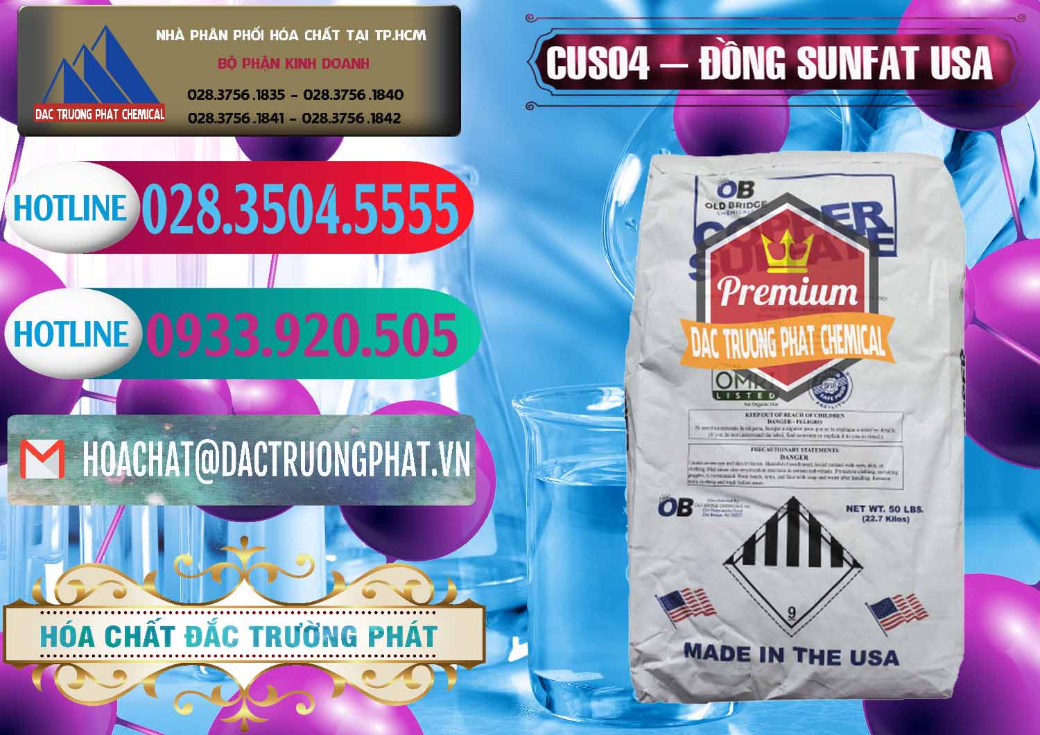 Công ty kinh doanh và bán CuSO4 – Đồng Sunfat Mỹ USA - 0479 - Công ty nhập khẩu _ phân phối hóa chất tại TP.HCM - truongphat.vn