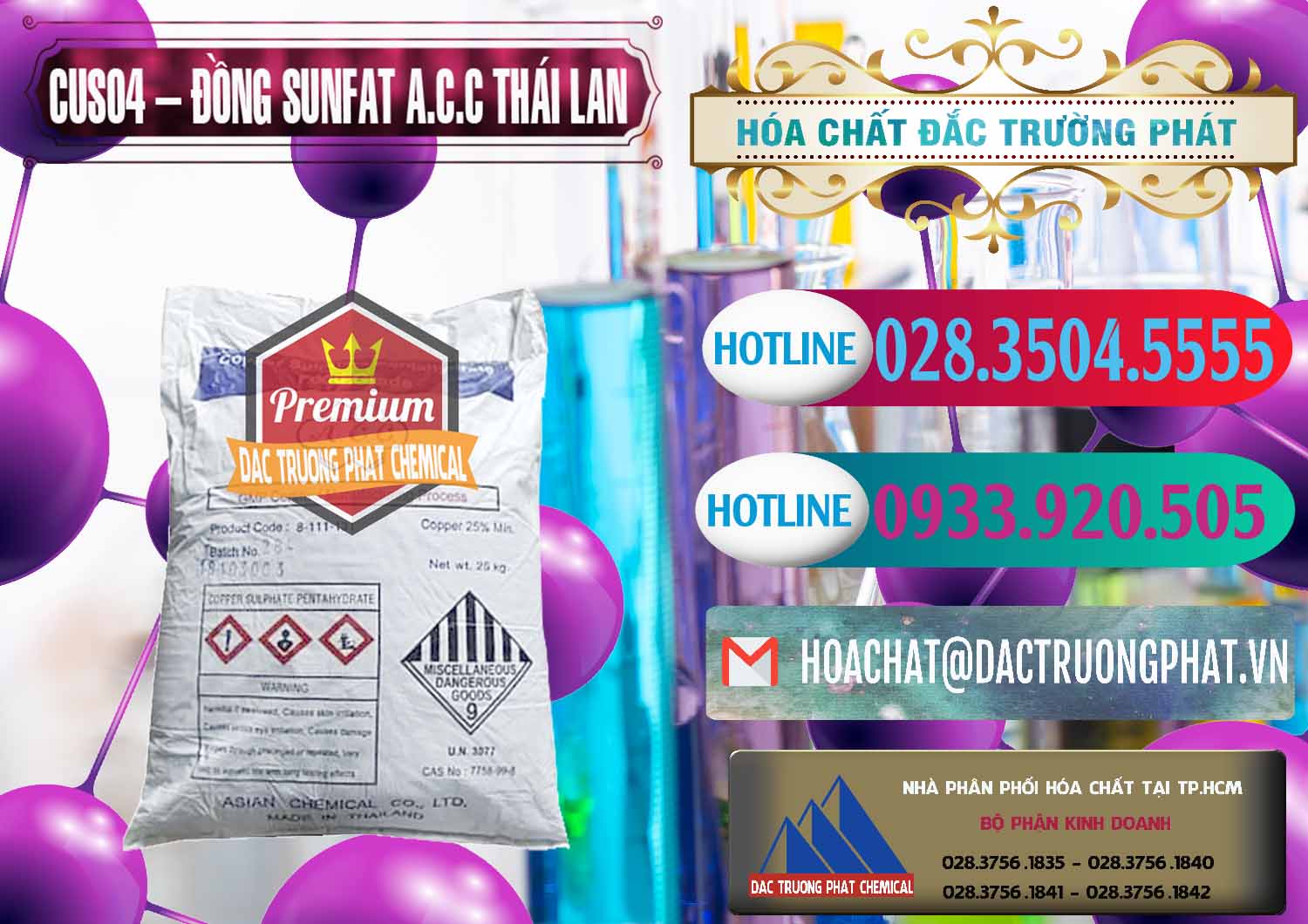 Cty chuyên nhập khẩu và bán CuSO4 – Đồng Sunfat A.C.C Thái Lan - 0249 - Cty nhập khẩu & cung cấp hóa chất tại TP.HCM - truongphat.vn