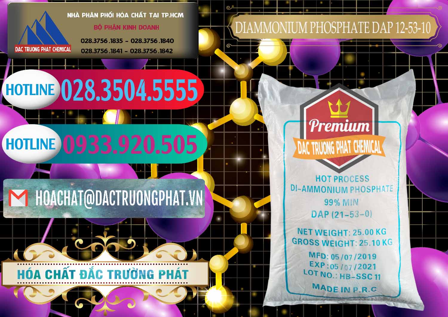 Chuyên bán và phân phối DAP - Diammonium Phosphate Trung Quốc China - 0319 - Đơn vị phân phối và cung cấp hóa chất tại TP.HCM - truongphat.vn