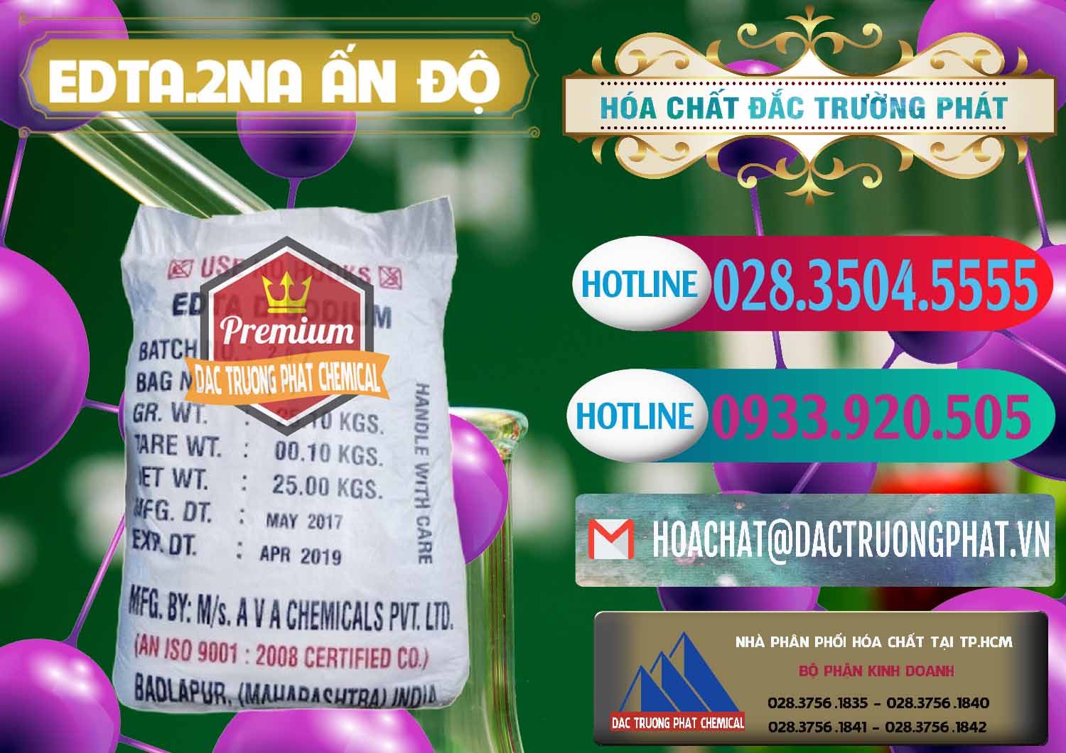 EDTA.2NA - Ethylendiamin Tetraacetic Ấn Độ India Đơn vị nhập khẩu và bán EDTA.2NA - Ethylendiamin Tetraacetic Ấn Độ India - 0416 - Công ty nhập khẩu & cung cấp hóa chất tại TP.HCM - truongphat.vn