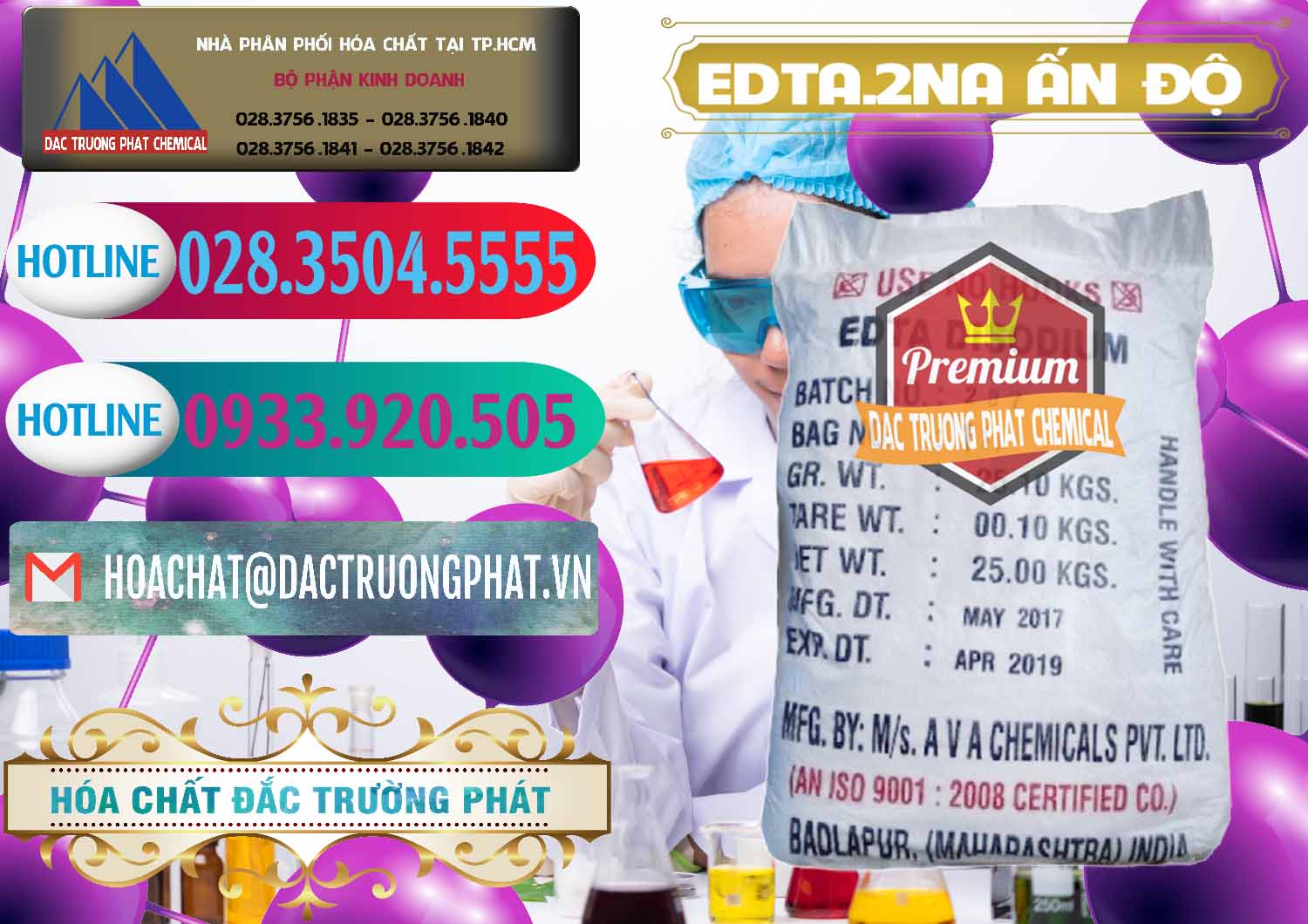 Nhà bán hàng » cung ứng Edta 2na þ Disodium Ethylen Diamin Tetraacetate Powder Ấn Độ India tại Đồng Nai Nơi bán và cung ứng EDTA.2NA - Ethylendiamin Tetraacetic Ấn Độ India - 0416 - Đơn vị cung cấp & bán hóa chất tại TP.HCM - truongphat.vn