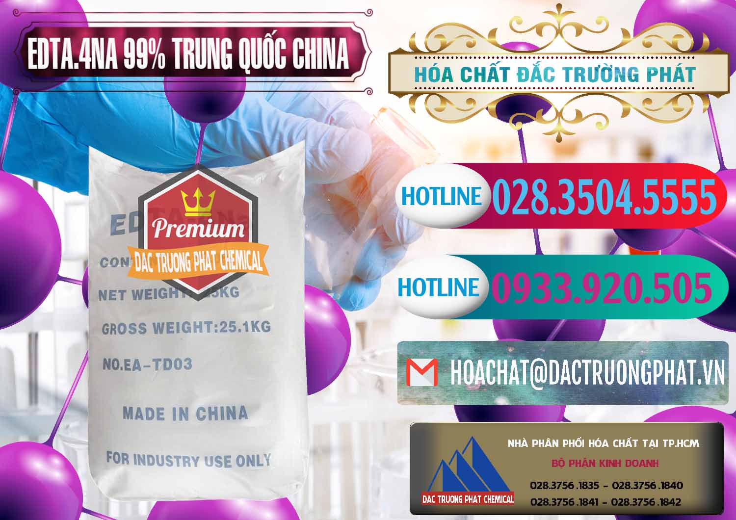 Đơn vị bán ( cung cấp ) EDTA.4NA - EDTA Muối 99% Trung Quốc China - 0292 - Cty nhập khẩu và cung cấp hóa chất tại TP.HCM - truongphat.vn