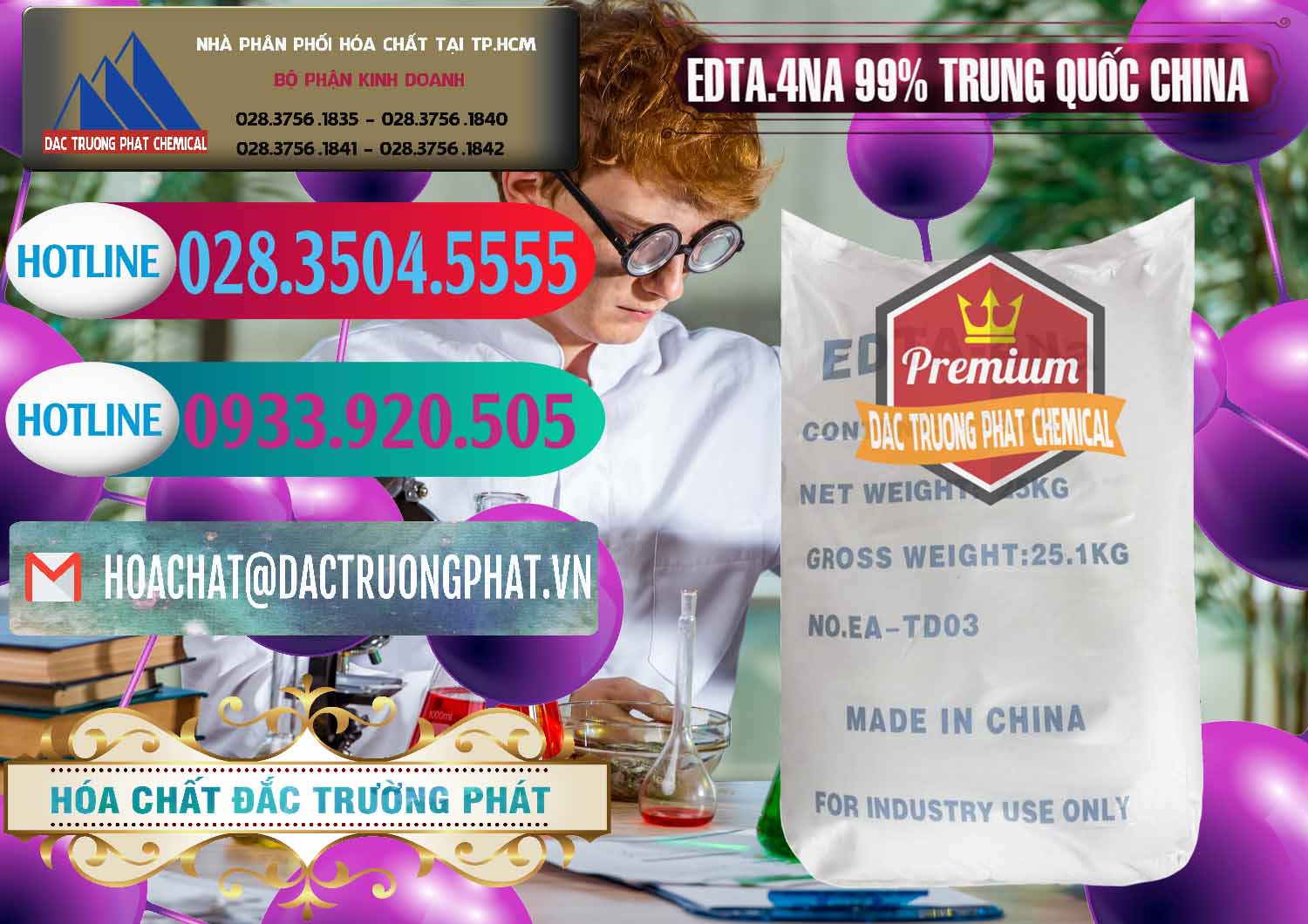 Cty chuyên bán _ cung cấp EDTA.4NA - EDTA Muối 99% Trung Quốc China - 0292 - Cty chuyên kinh doanh và cung cấp hóa chất tại TP.HCM - truongphat.vn
