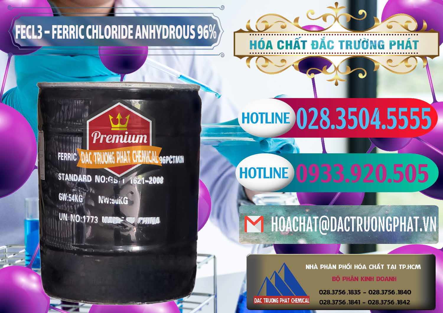 Chuyên bán ( cung cấp ) FECL3 – Ferric Chloride Anhydrous 96% Trung Quốc China - 0065 - Chuyên phân phối _ cung cấp hóa chất tại TP.HCM - truongphat.vn