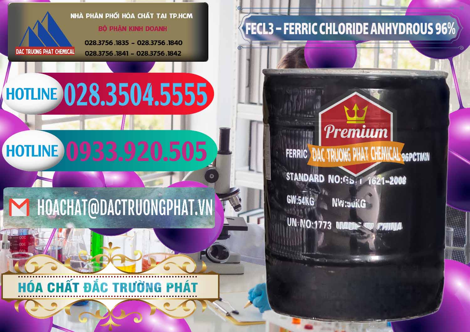 Địa chỉ chuyên kinh doanh { bán } Hóa chất Phèn Sắt Dạng Bột * Ferric Chloride Powder Anhydrous Trung Quốc China Cty chuyên cung ứng ( bán ) FECL3 – Ferric Chloride Anhydrous 96% Trung Quốc China - 0065 - Cty phân phối ( cung cấp ) hóa chất tại TP.HCM - truongphat.vn