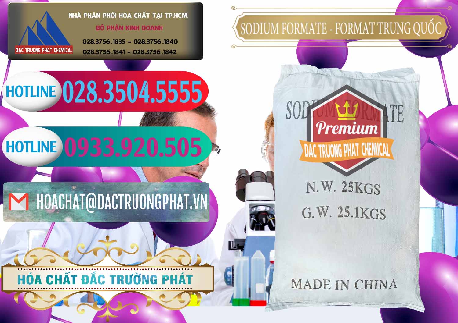 Nơi chuyên bán - cung ứng Sodium Formate - Natri Format Trung Quốc China - 0142 - Kinh doanh và cung cấp hóa chất tại TP.HCM - truongphat.vn