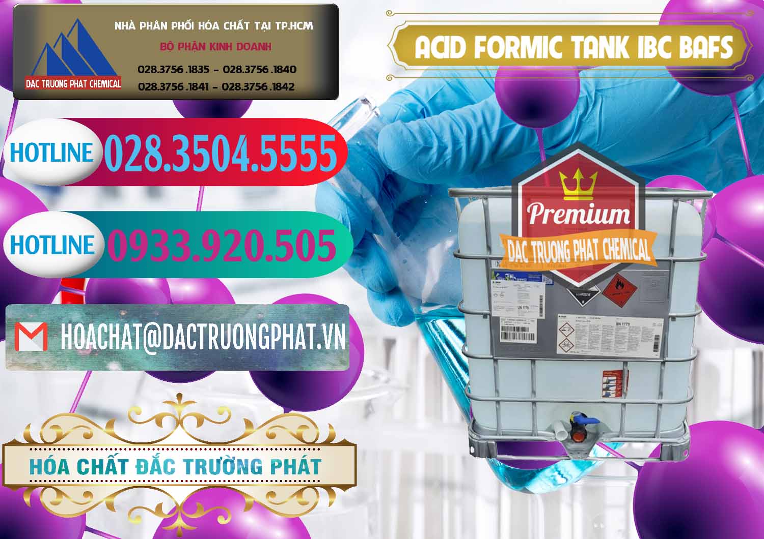 Nơi chuyên nhập khẩu và bán Acid Formic - Axit Formic Tank - Bồn IBC BASF Đức - 0366 - Cty nhập khẩu ( phân phối ) hóa chất tại TP.HCM - truongphat.vn