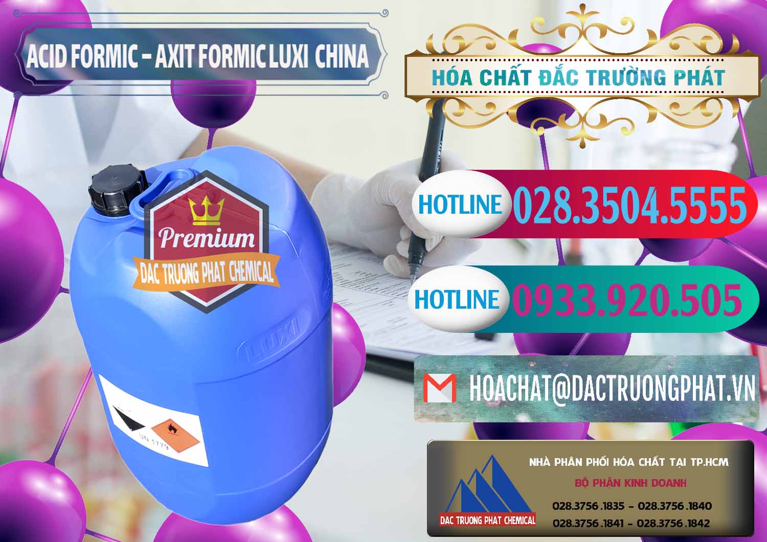 Nơi chuyên kinh doanh ( bán ) Acid Formic - Axit Formic Luxi Trung Quốc China - 0029 - Cty kinh doanh ( cung cấp ) hóa chất tại TP.HCM - truongphat.vn