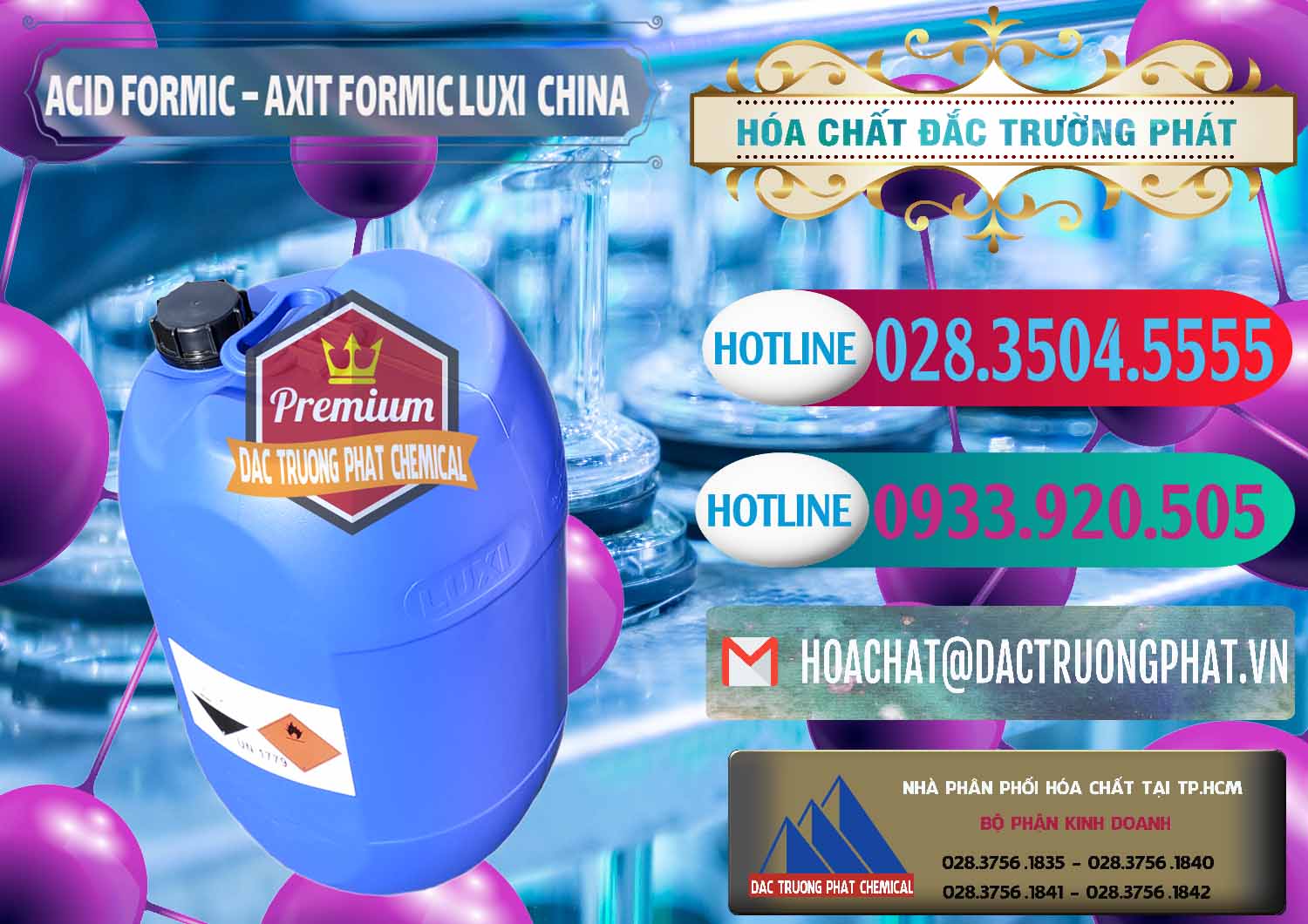 Nơi nhập khẩu _ bán Acid Formic - Axit Formic Luxi Trung Quốc China - 0029 - Cung cấp - phân phối hóa chất tại TP.HCM - truongphat.vn