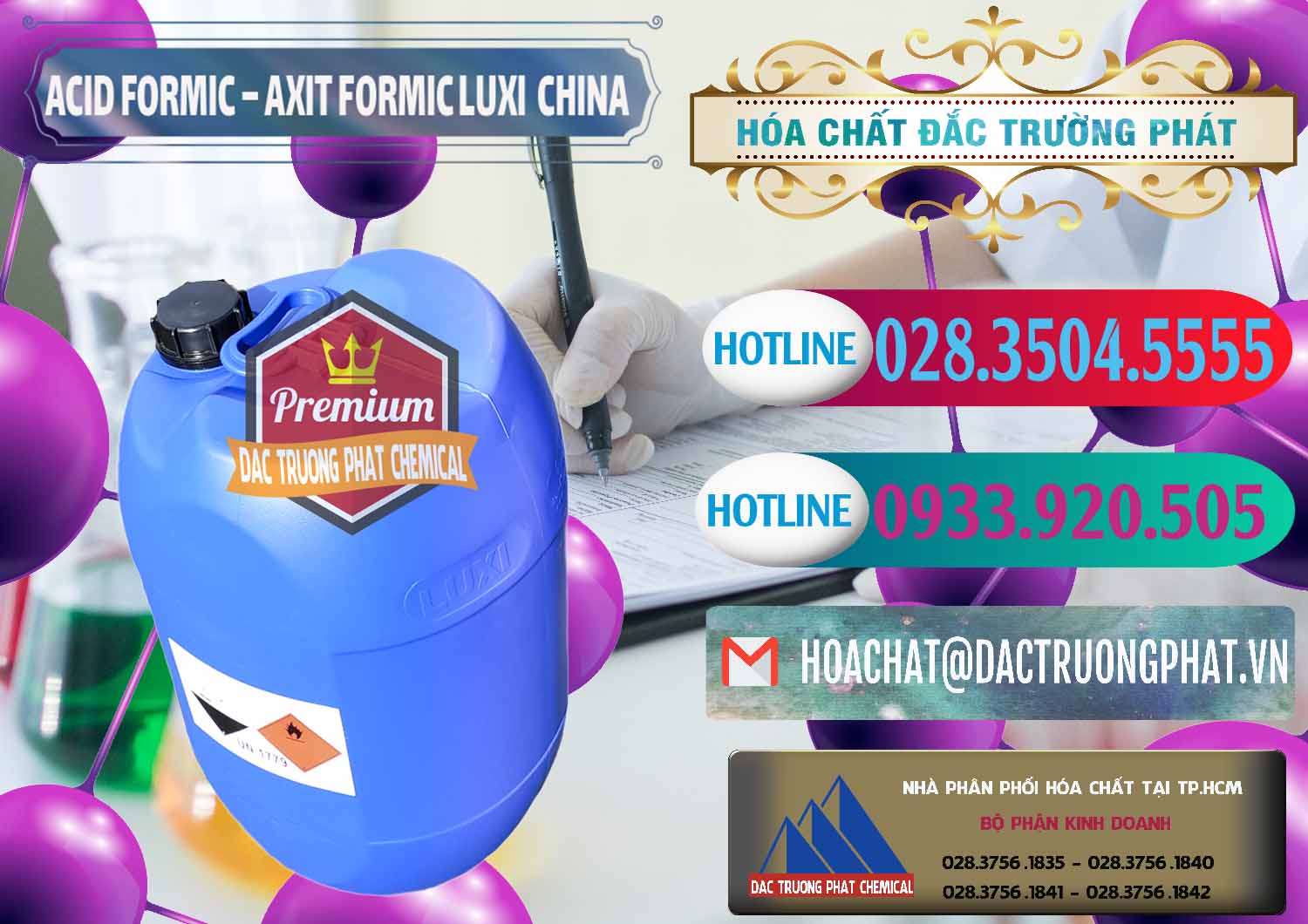 Đơn vị chuyên cung cấp và bán Acid Formic - Axit Formic Luxi Trung Quốc China - 0029 - Chuyên kinh doanh _ cung cấp hóa chất tại TP.HCM - truongphat.vn