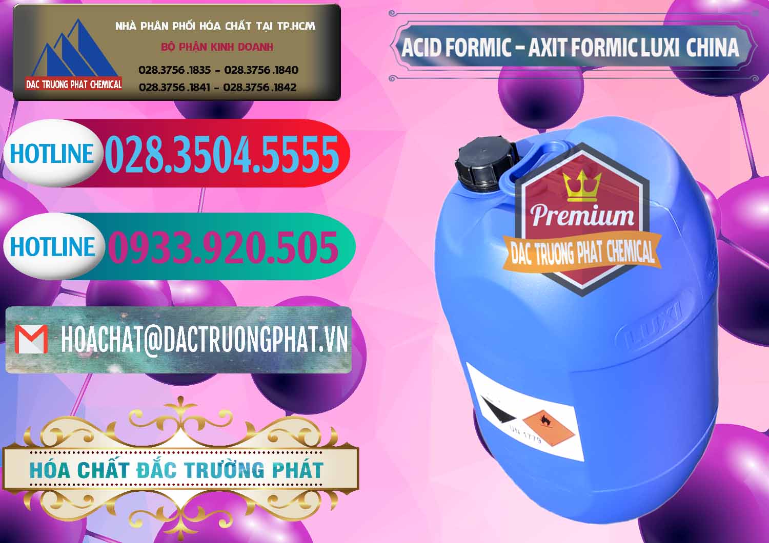 Đơn vị chuyên bán ( cung cấp ) Acid Formic - Axit Formic Luxi Trung Quốc China - 0029 - Nhà phân phối _ nhập khẩu hóa chất tại TP.HCM - truongphat.vn
