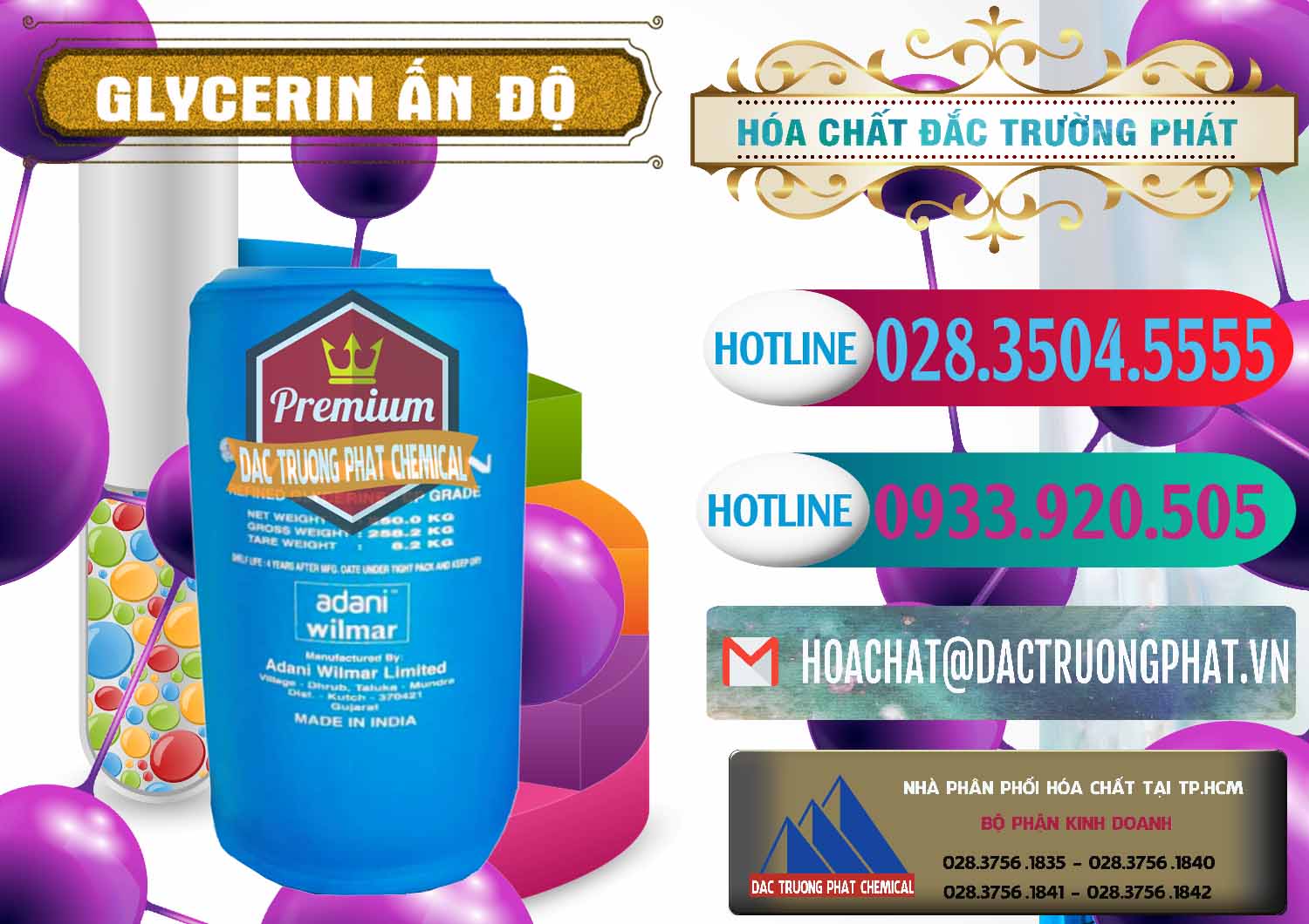 Công ty chuyên cung ứng & bán Glycerin – C3H8O3 Ấn Độ India - 0365 - Chuyên bán - phân phối hóa chất tại TP.HCM - truongphat.vn