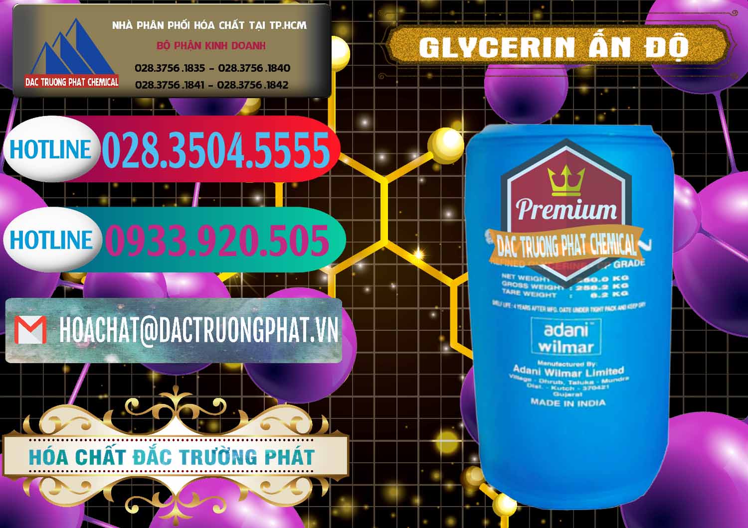 Đơn vị phân phối & bán Glycerin – C3H8O3 Ấn Độ India - 0365 - Cty chuyên nhập khẩu và cung cấp hóa chất tại TP.HCM - truongphat.vn