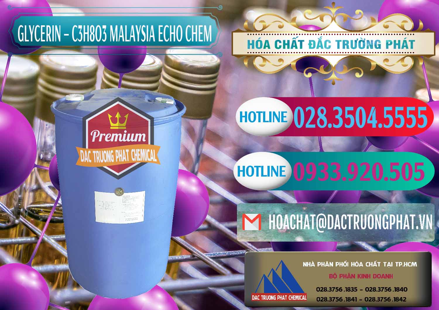 Nơi bán ( cung ứng ) C3H8O3 - Glycerin 99.7% Echo Chem Malaysia - 0273 - Công ty cung cấp - kinh doanh hóa chất tại TP.HCM - truongphat.vn