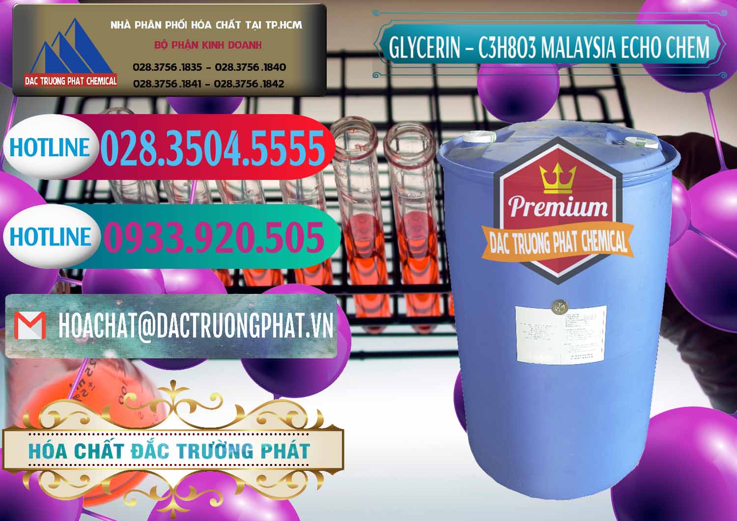 Đơn vị chuyên bán ( cung ứng ) Glycerin – C3H8O3 99.7% Echo Chem Malaysia - 0273 - Đơn vị kinh doanh và phân phối hóa chất tại TP.HCM - truongphat.vn