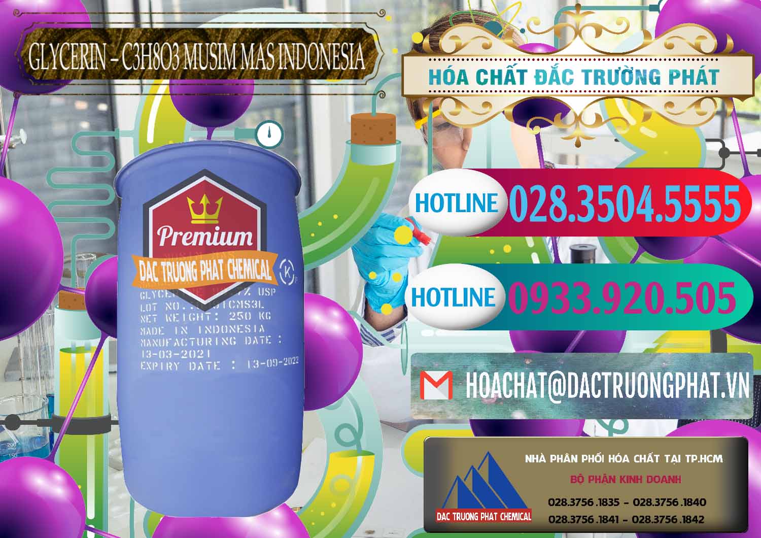Nơi chuyên cung cấp ( bán ) Glycerin – C3H8O3 99.7% Musim Mas Indonesia - 0272 - Phân phối ( cung cấp ) hóa chất tại TP.HCM - truongphat.vn