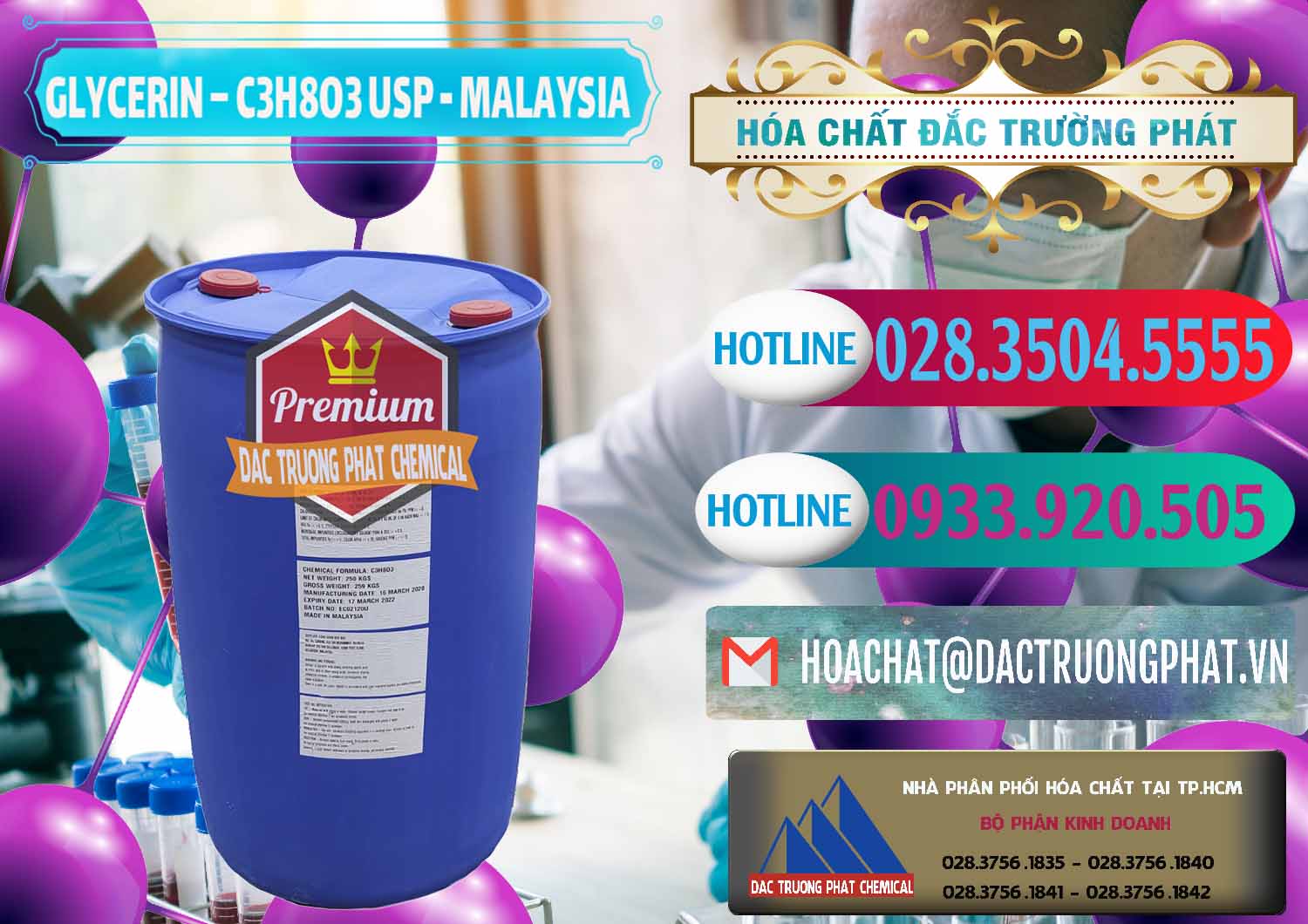 Bán ( phân phối ) Glycerin – C3H8O3 USP Malaysia - 0233 - Nhà cung cấp & nhập khẩu hóa chất tại TP.HCM - truongphat.vn