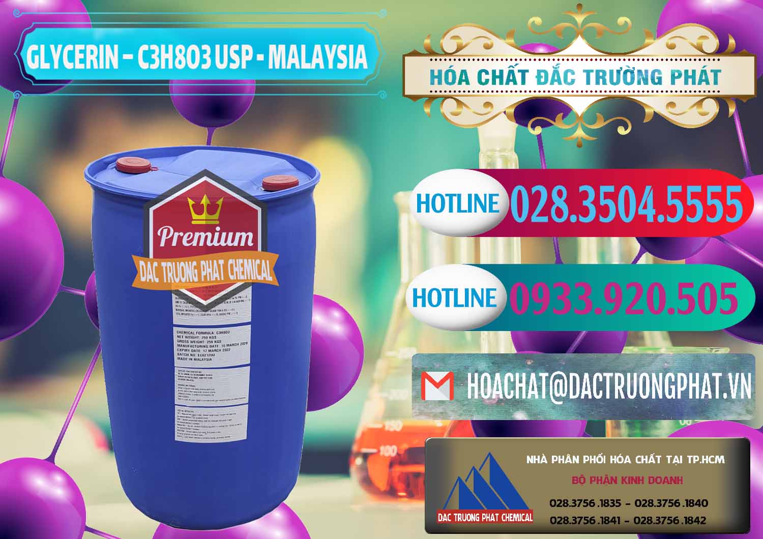 Đơn vị chuyên bán _ phân phối Glycerin – C3H8O3 USP Malaysia - 0233 - Đơn vị kinh doanh _ cung cấp hóa chất tại TP.HCM - truongphat.vn