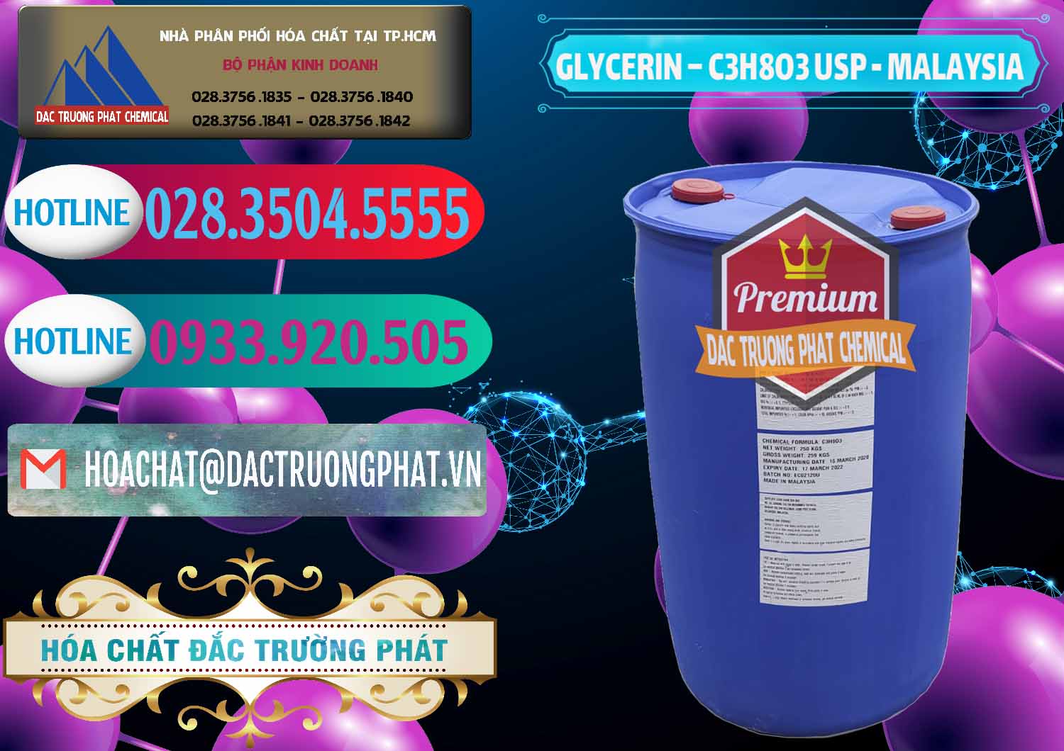 Nơi bán ( phân phối ) Glycerin – C3H8O3 USP Malaysia - 0233 - Nơi phân phối ( bán ) hóa chất tại TP.HCM - truongphat.vn