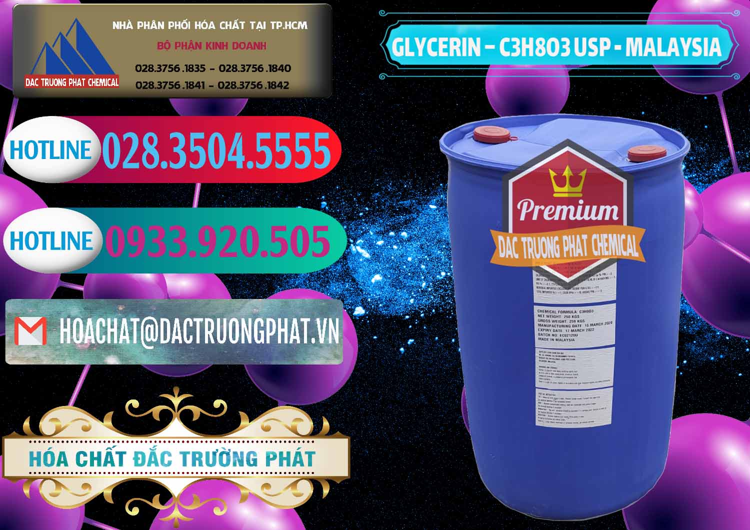 Đơn vị bán và cung cấp Glycerin – C3H8O3 USP Malaysia - 0233 - Chuyên cung cấp ( bán ) hóa chất tại TP.HCM - truongphat.vn