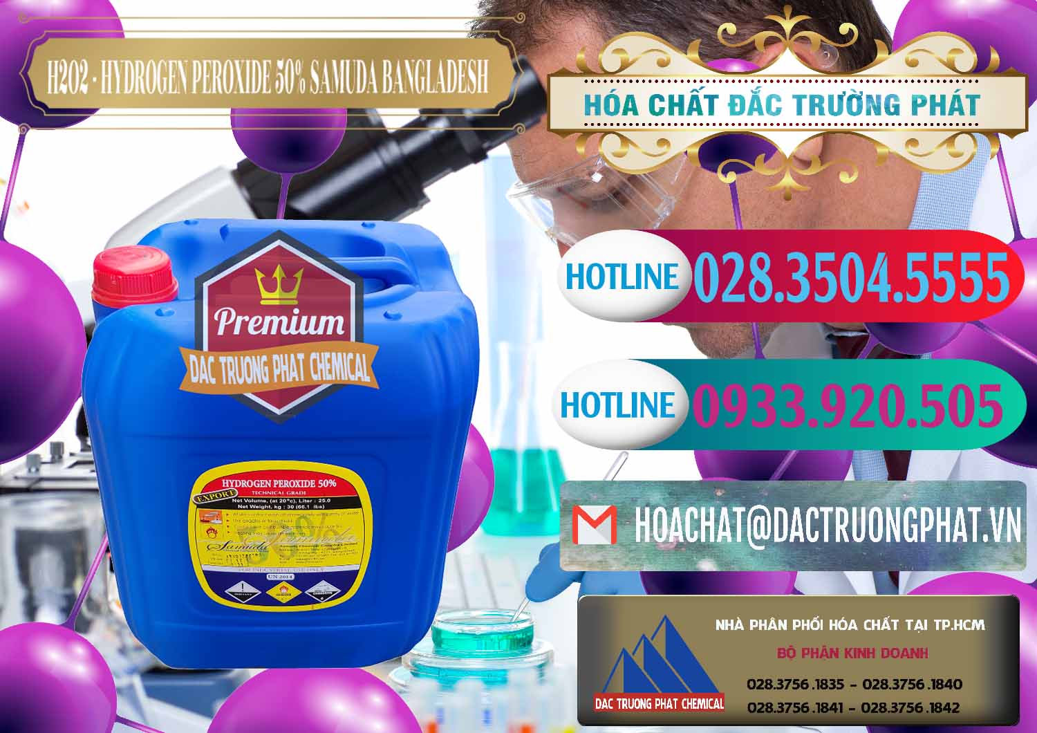 Đơn vị chuyên bán © phân phối hóa chất H2O2 Dạng Lỏng * Oxy Già 50% Samuda Bangladesh Chuyên cung ứng & bán H2O2 - Hydrogen Peroxide 50% Samuda Bangladesh - 0077 - Nhà phân phối ( bán ) hóa chất tại TP.HCM - truongphat.vn