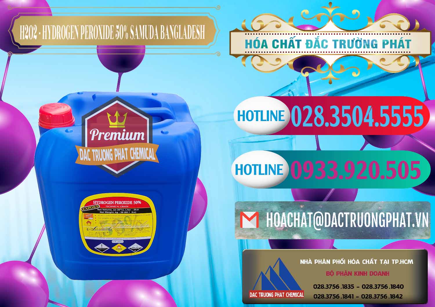 Cty chuyên phân phối | bán Hydrogen Peroxide © Hydro Peroxit Liquid 50% Samuda Bangladesh tại Long An Đơn vị chuyên bán - cung ứng H2O2 - Hydrogen Peroxide 50% Samuda Bangladesh - 0077 - Cty cung cấp và bán hóa chất tại TP.HCM - truongphat.vn