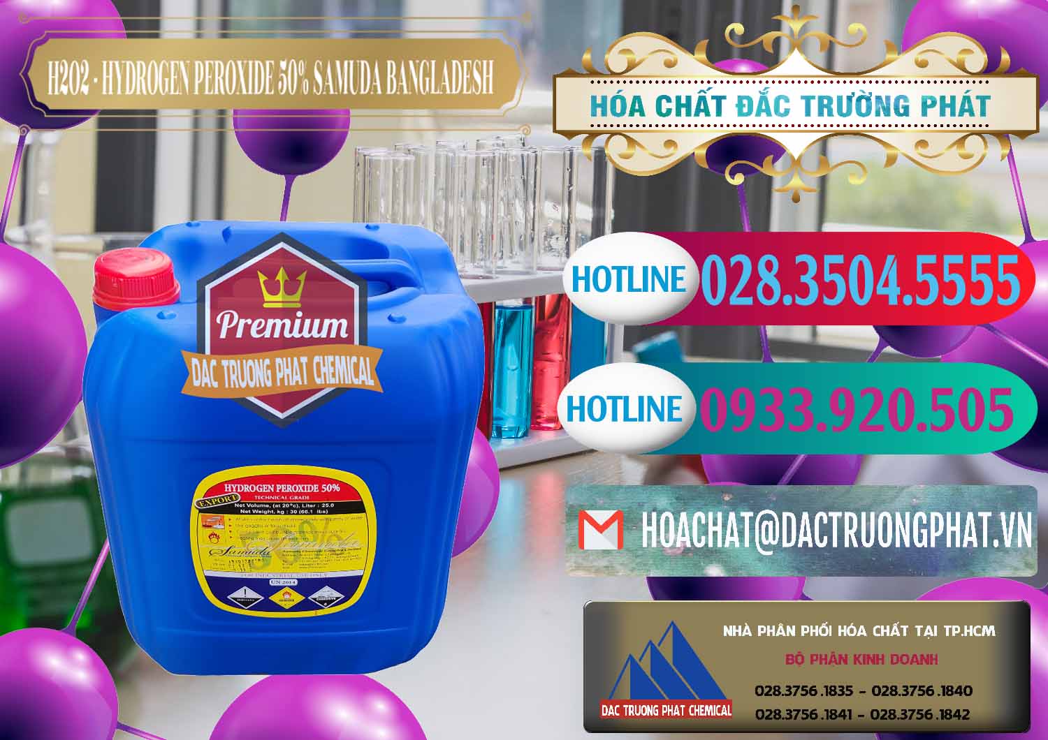 Công ty phân phối > bán hóa chất Nước Hydrogen Dioxide & Hydrogen Peroxide 50% Samuda Bangladesh Nơi cung cấp & bán H2O2 - Hydrogen Peroxide 50% Samuda Bangladesh - 0077 - Đơn vị chuyên cung cấp - nhập khẩu hóa chất tại TP.HCM - truongphat.vn