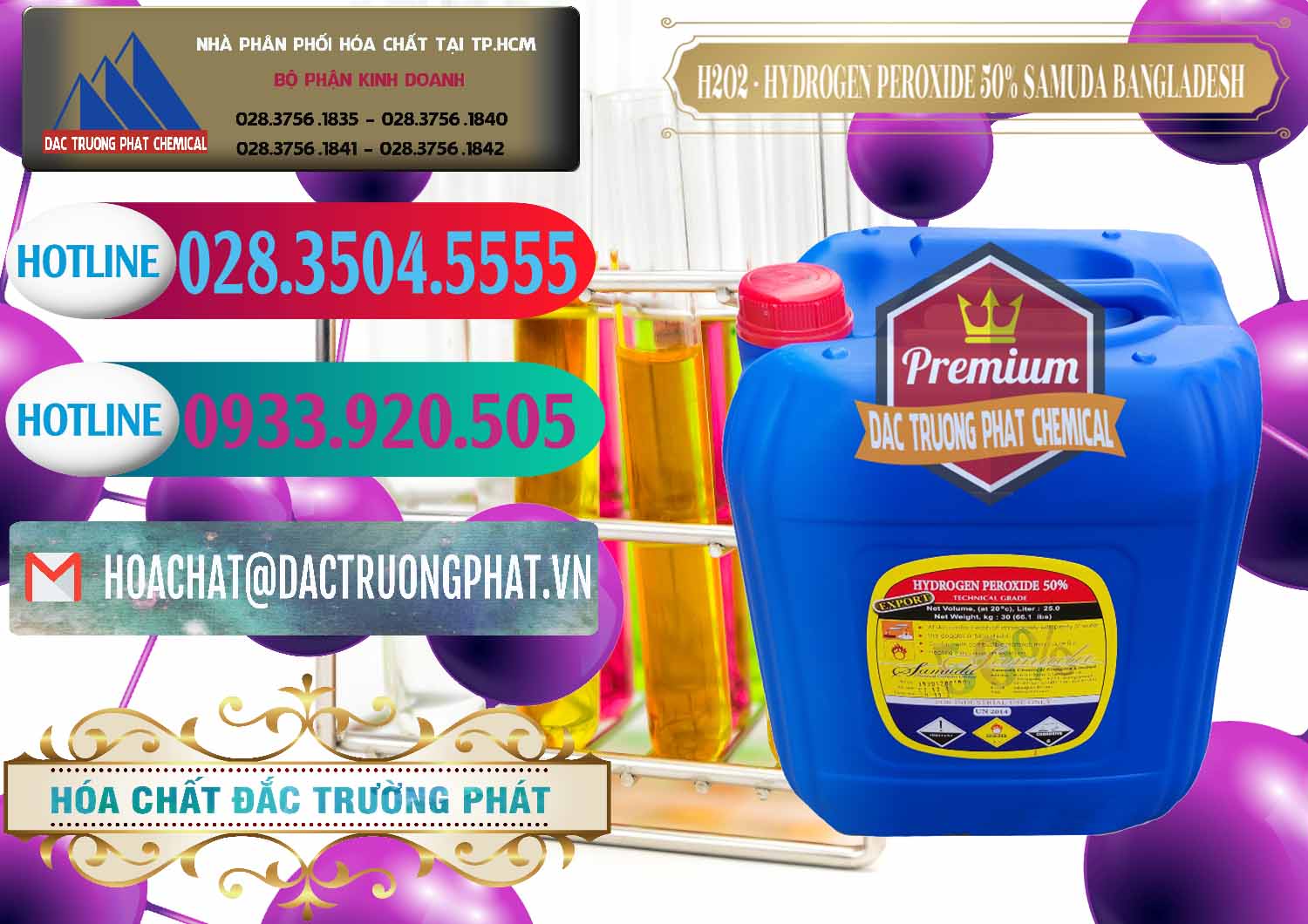 Nhà bán hàng — phân phối H2O2 \ Ôxy Già Lỏng 50% Samuda Bangladesh tại TP.HCM Công ty bán - phân phối H2O2 - Hydrogen Peroxide 50% Samuda Bangladesh - 0077 - Đơn vị chuyên phân phối ( cung ứng ) hóa chất tại TP.HCM - truongphat.vn