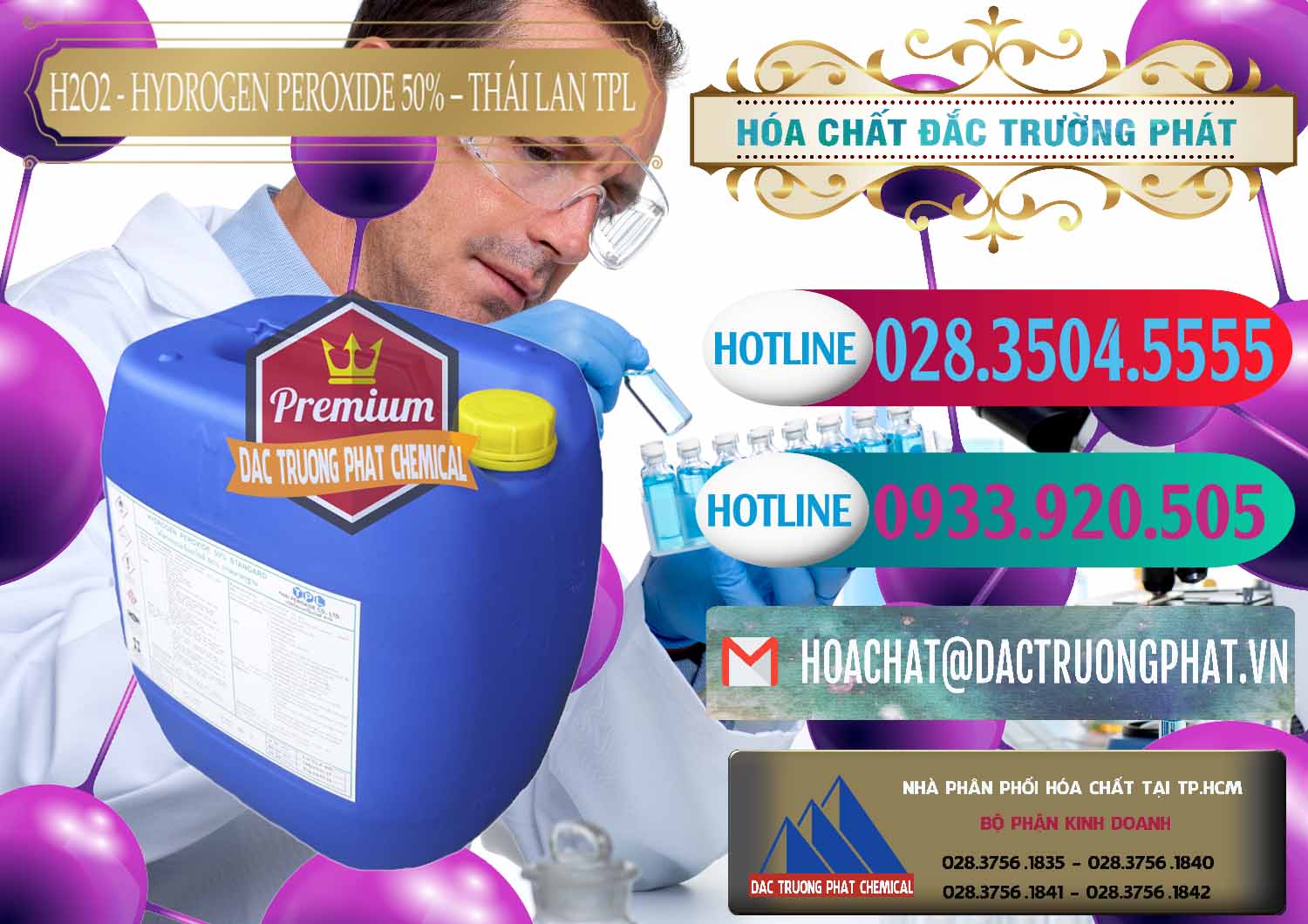 Địa chỉ cung cấp « bán hóa chất H2O2 × Hydro Peroxid Lỏng 50% TPL Thái Lan Thailand Cty chuyên cung cấp và bán H2O2 - Hydrogen Peroxide 50% Thái Lan TPL - 0076 - Phân phối _ bán hóa chất tại TP.HCM - truongphat.vn