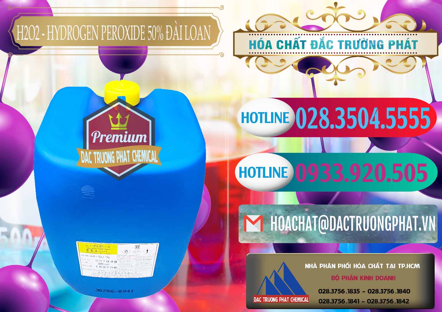 Cty bán › cung cấp Hydrogen Dioxide Dạng Lỏng # Hydrogen Peroxide 50% Đài Loan Taiwan Chang Chun tại Trà Vinh Nơi chuyên bán _ cung cấp H2O2 - Hydrogen Peroxide 50% Đài Loan Taiwan Chang Chun - 0069 - Công ty phân phối _ cung ứng hóa chất tại TP.HCM - truongphat.vn